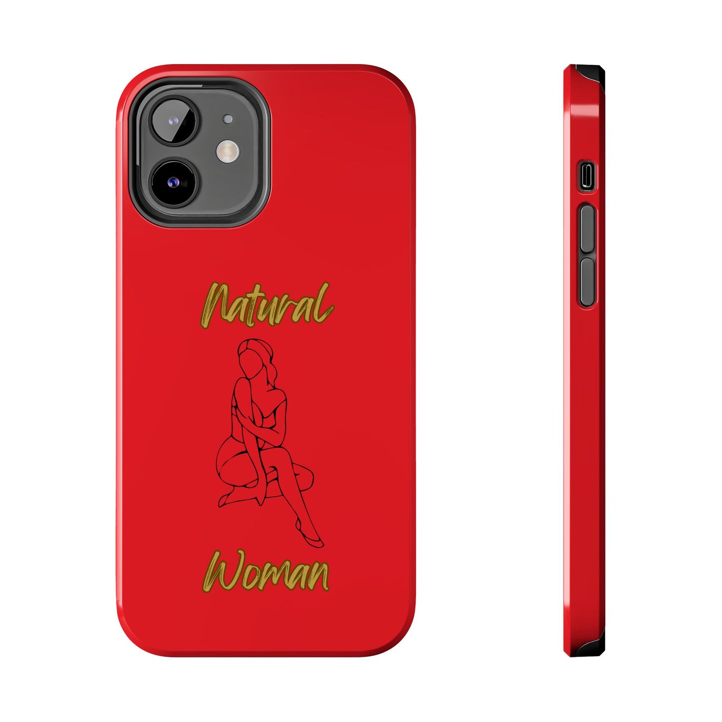 Natural Woman Shoulder Action (BL)Tough Phone Cases RED
