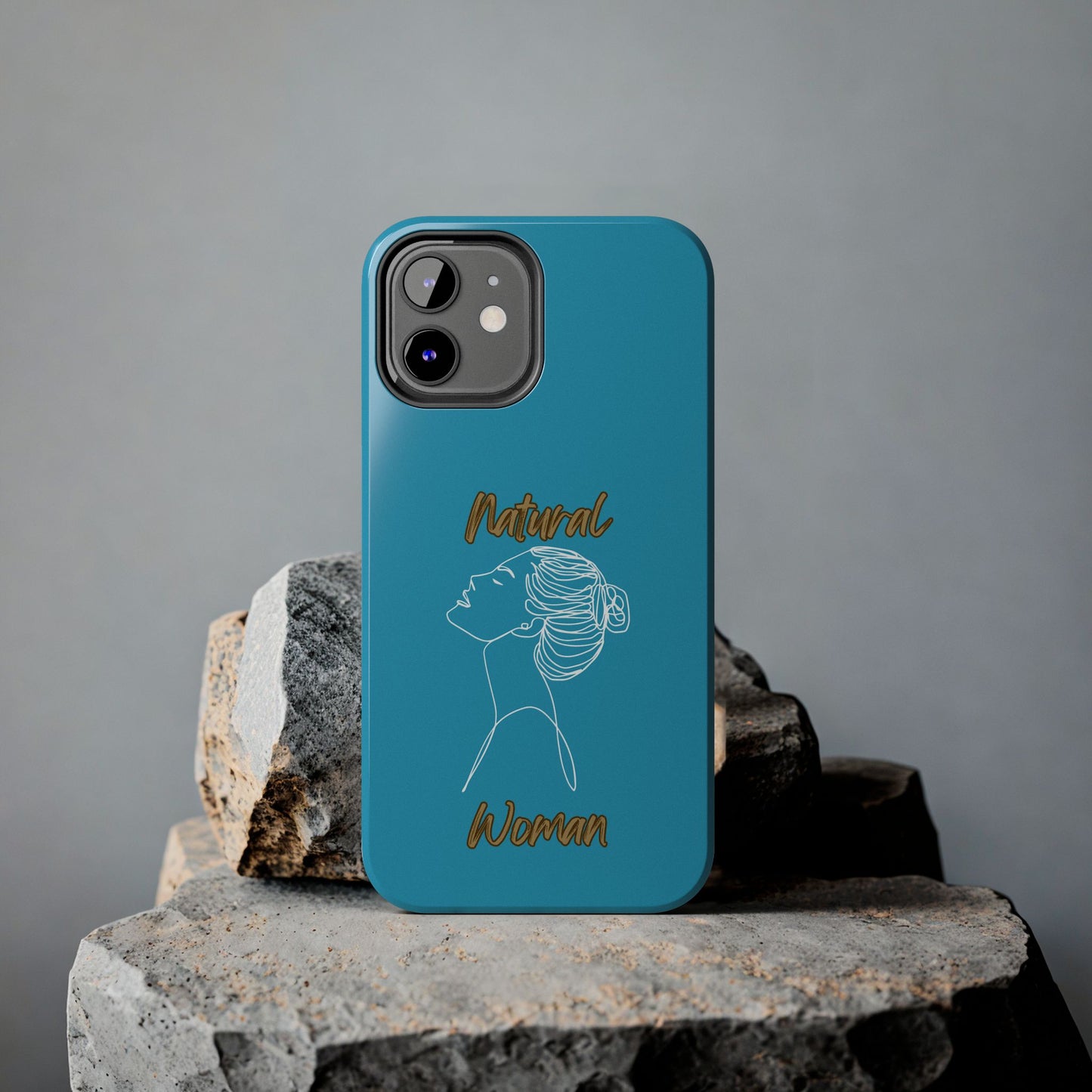 Natural Woman Wet Bun (WL) Tough Phone Cases TURQUOISE