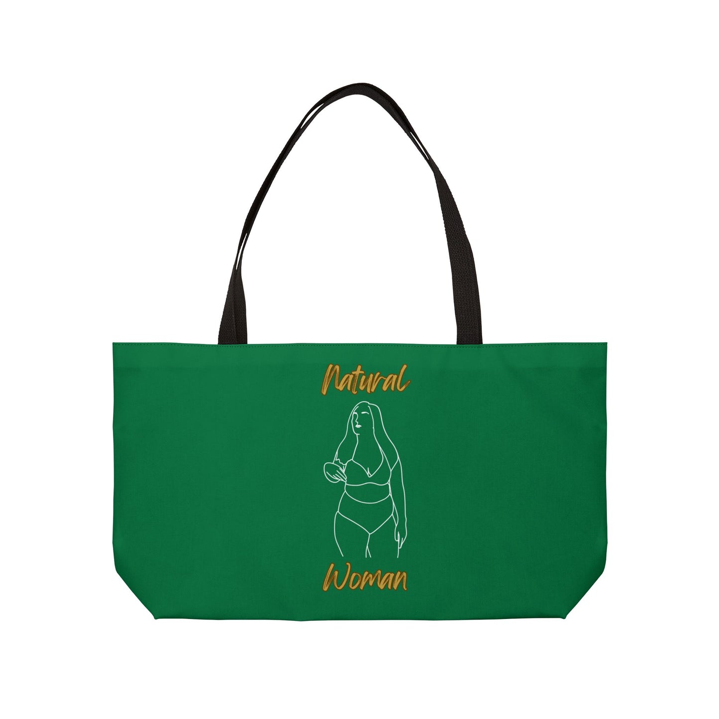 Natural Woman Full Beauty (WL) Weekender Tote Bag DARK GREEN