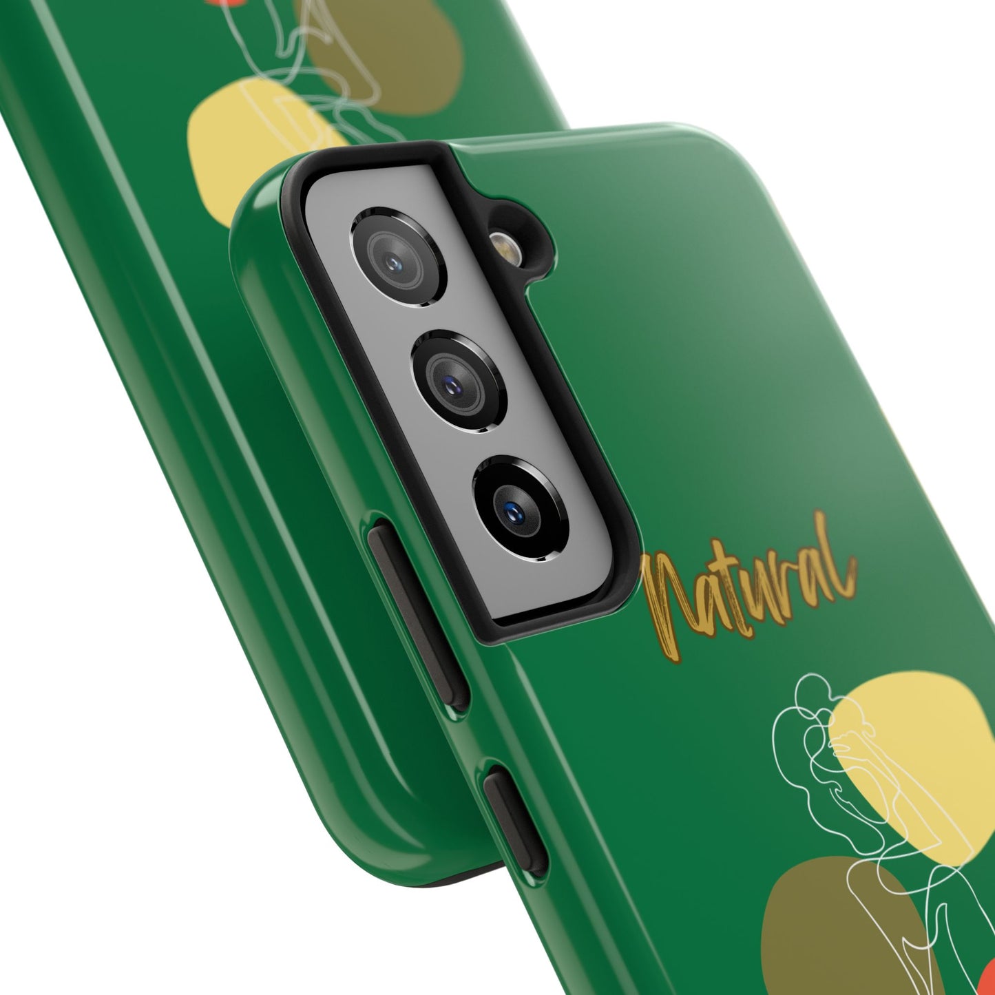Natural Woman Colorful Pose (WL)Tough Phone Cases DARK GREEN