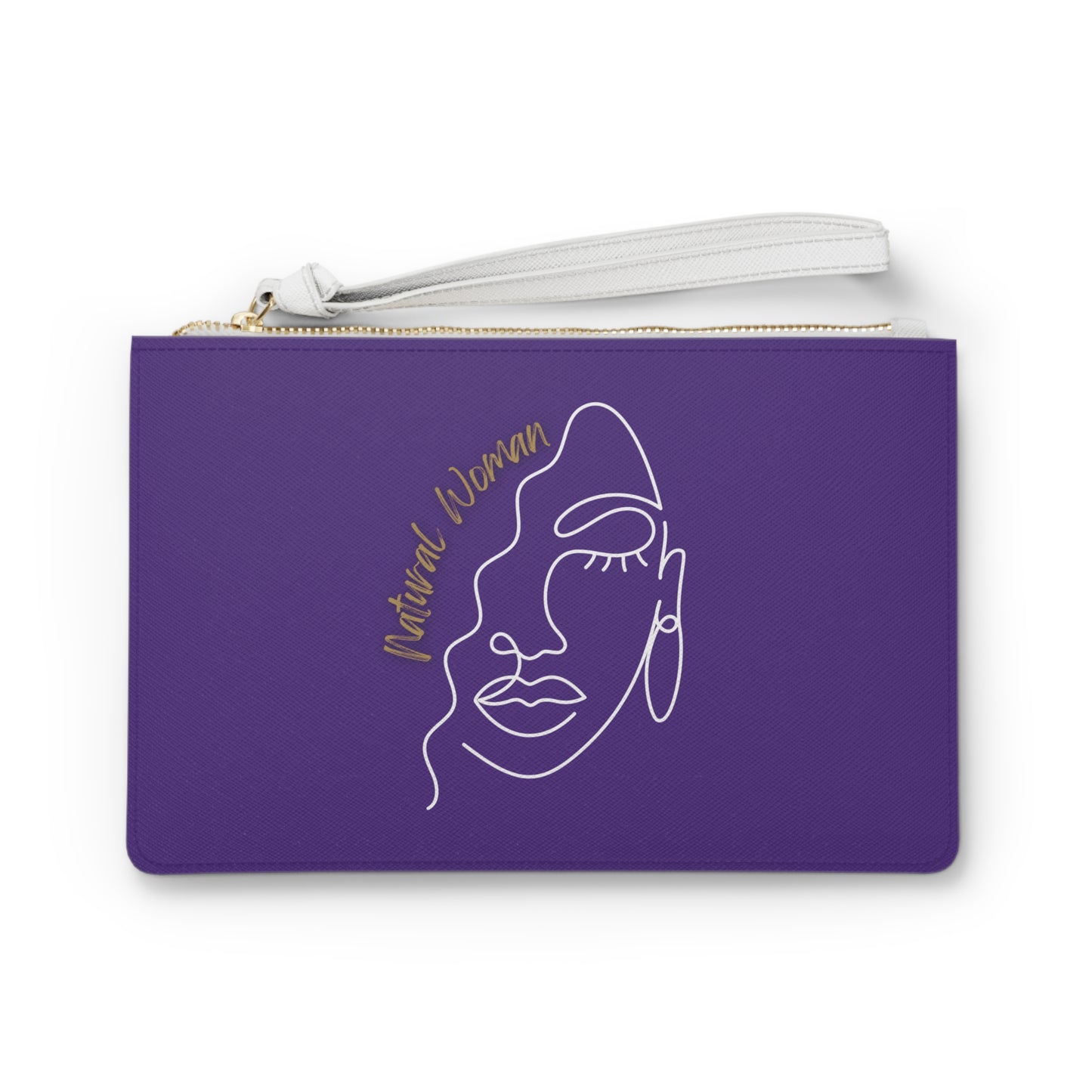 Natural Woman Half Face (WL) Clutch Bag PURPLE