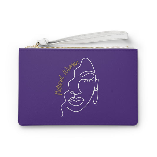 Natural Woman Half Face (WL) Clutch Bag PURPLE