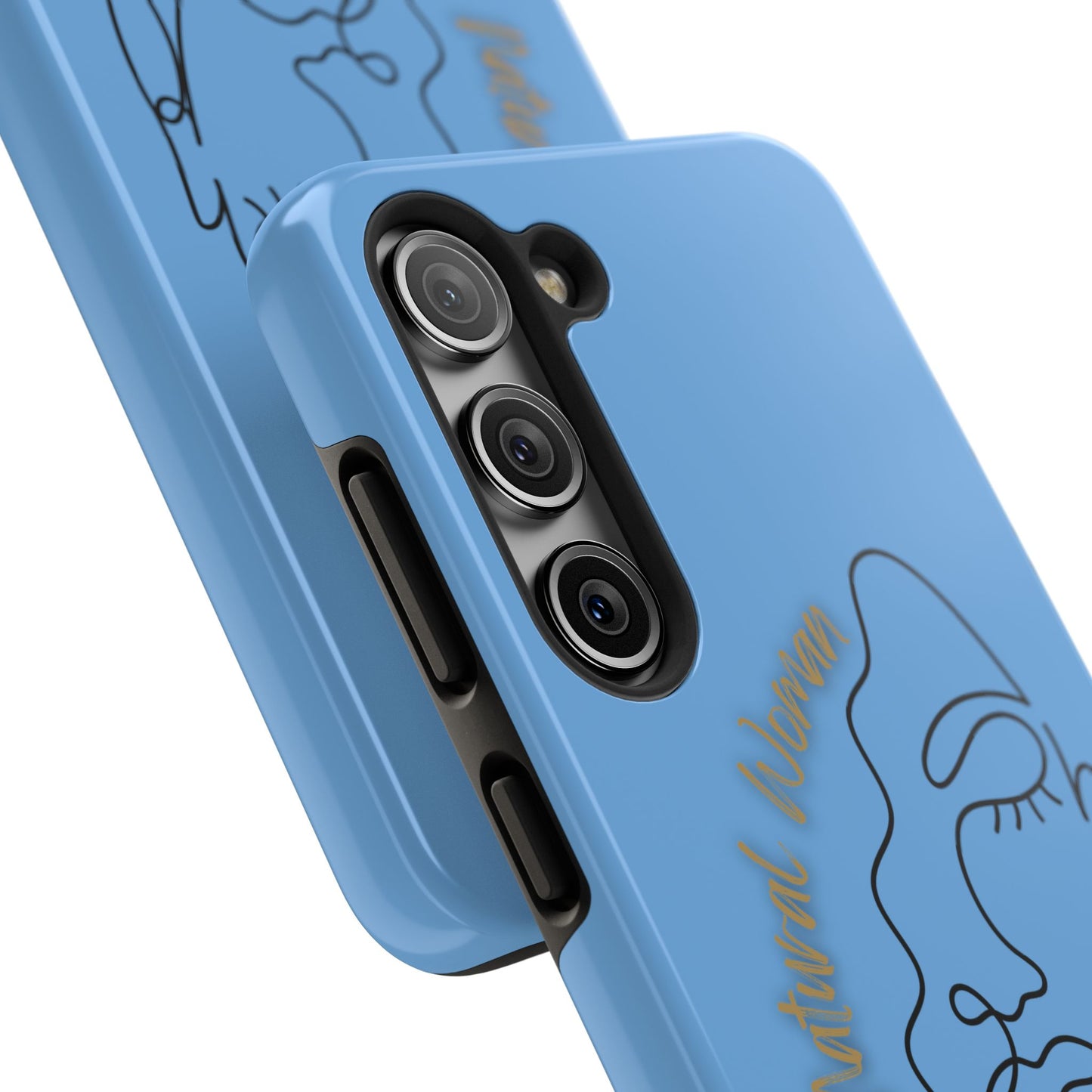 Natural Woman Half Face (BL)Tough Phone Case LIGHT BLUE