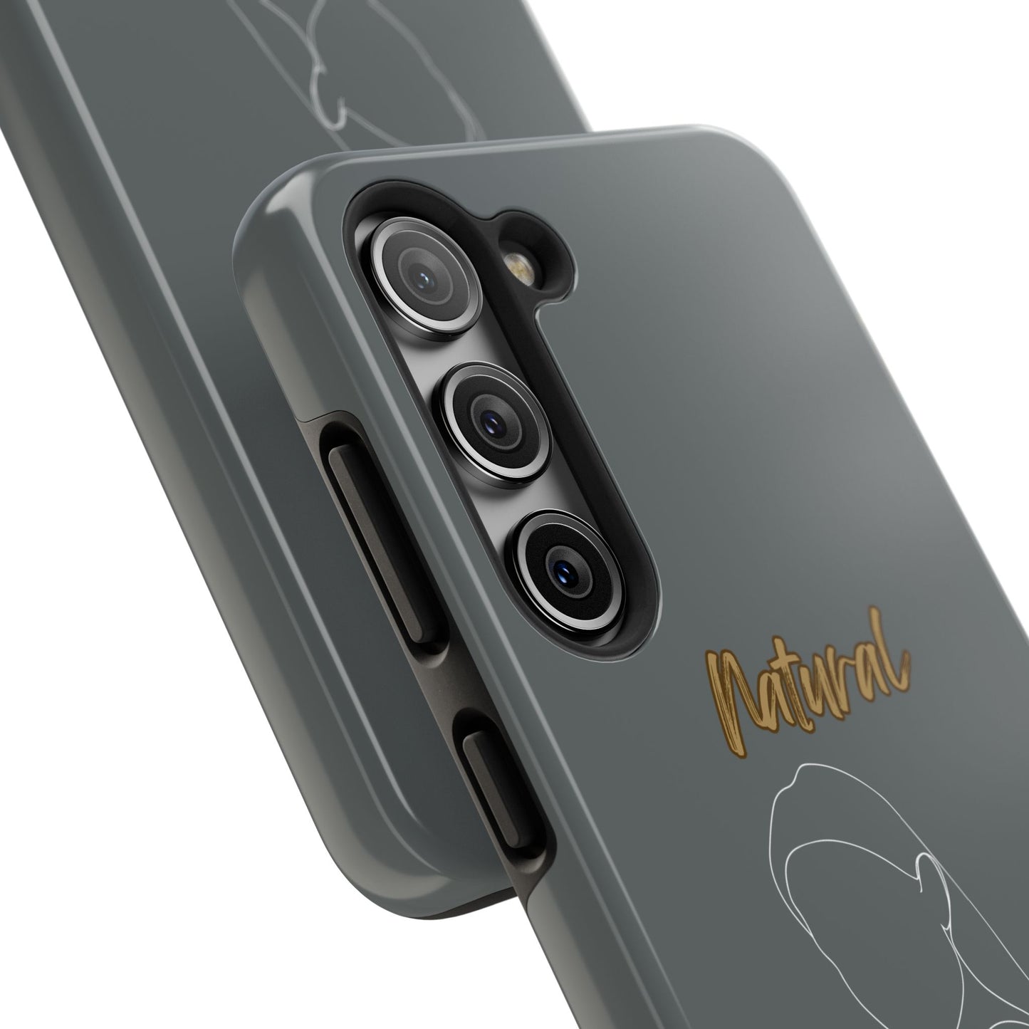 Natural Woman Tilted Look (WL) Tough Phone Cases DARK GREY