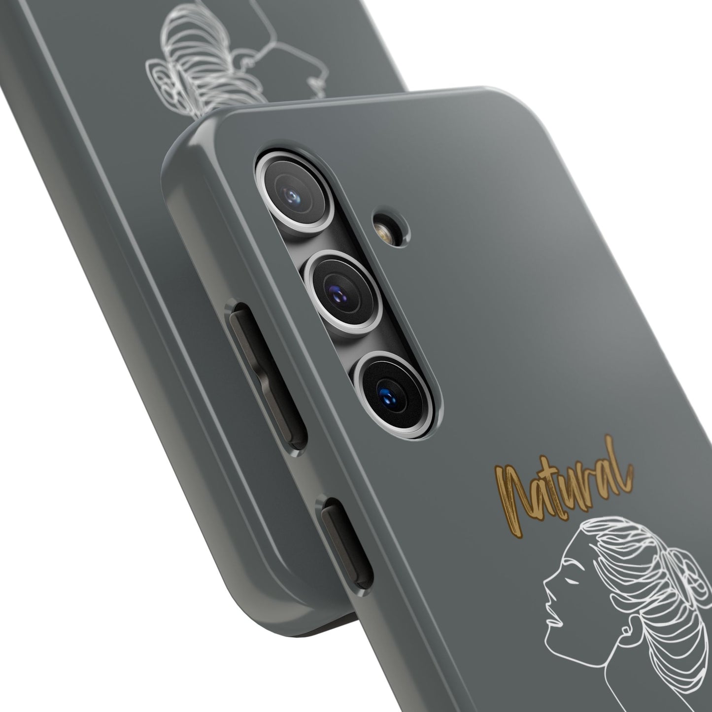Natural Woman Wet Bun (WL) Tough Phone Cases DARK GREY