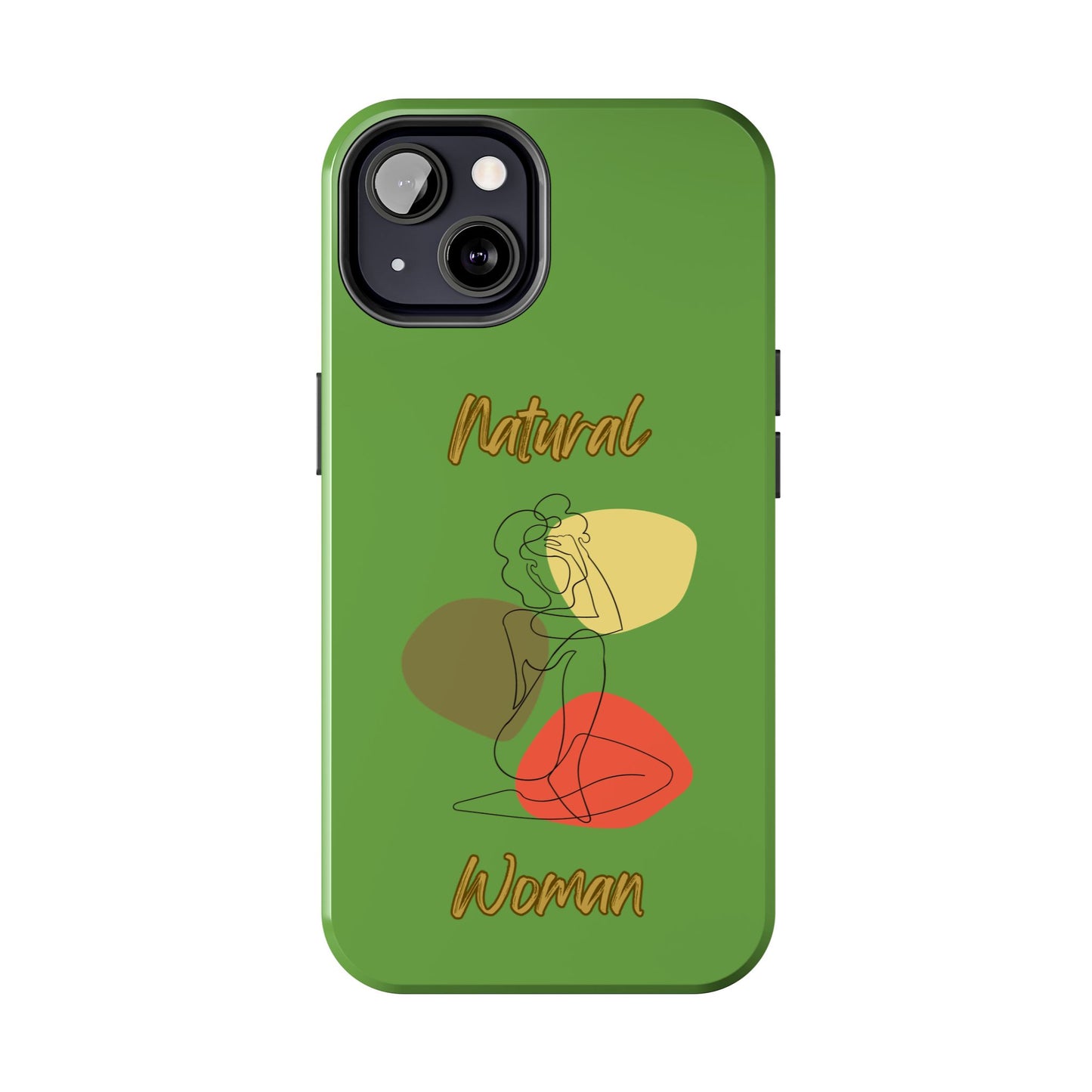 Natural Woman Colorful Pose (BL)Tough Phone Cases GREEN