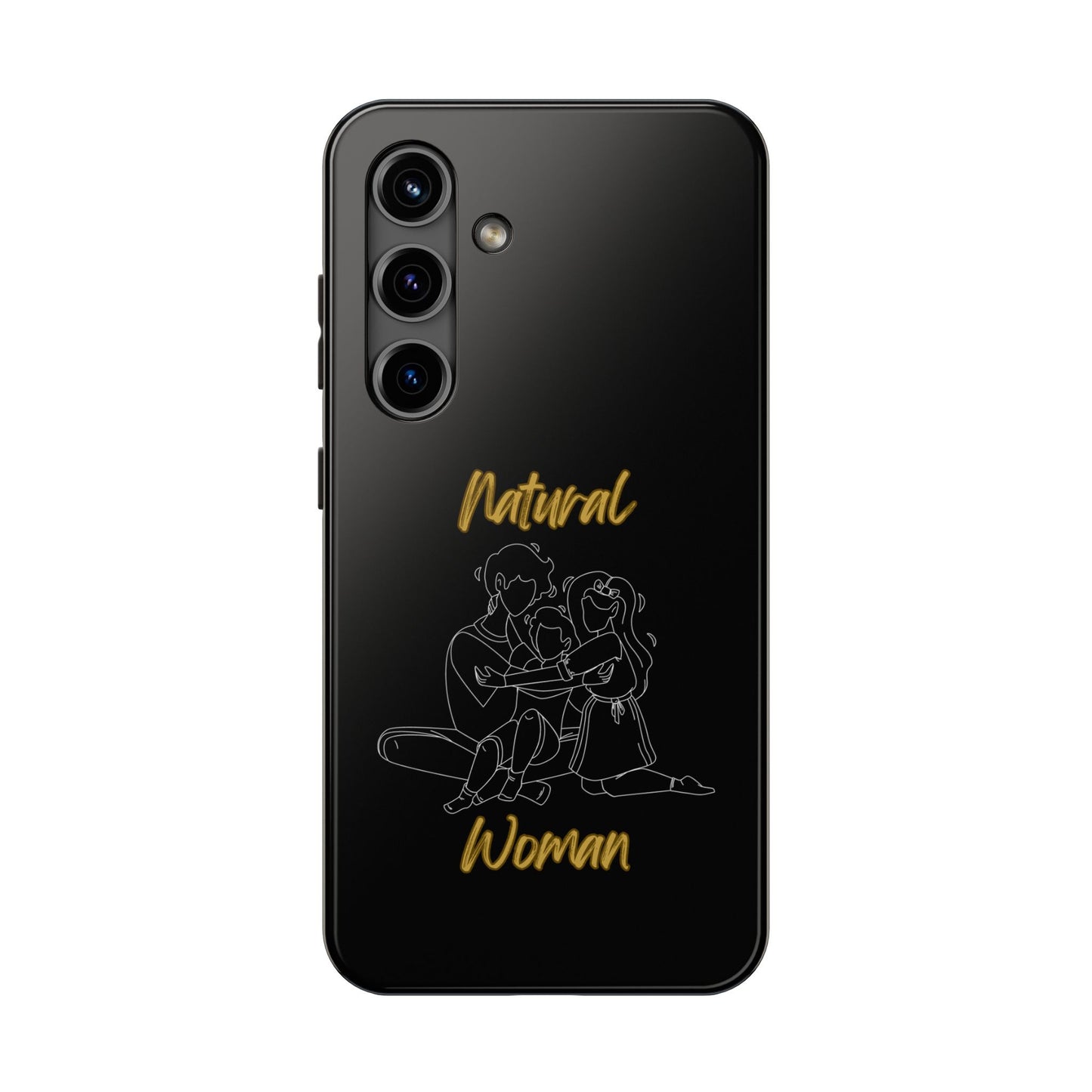 Natural Woman Bear Hugs (WL) Tough Phone Cases BLACK