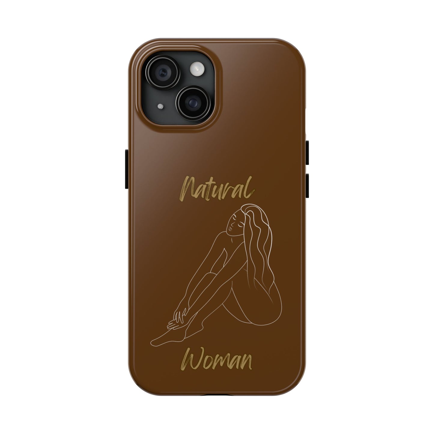 Natural Woman Beauty (WL) Tough Phone Cases BROWN