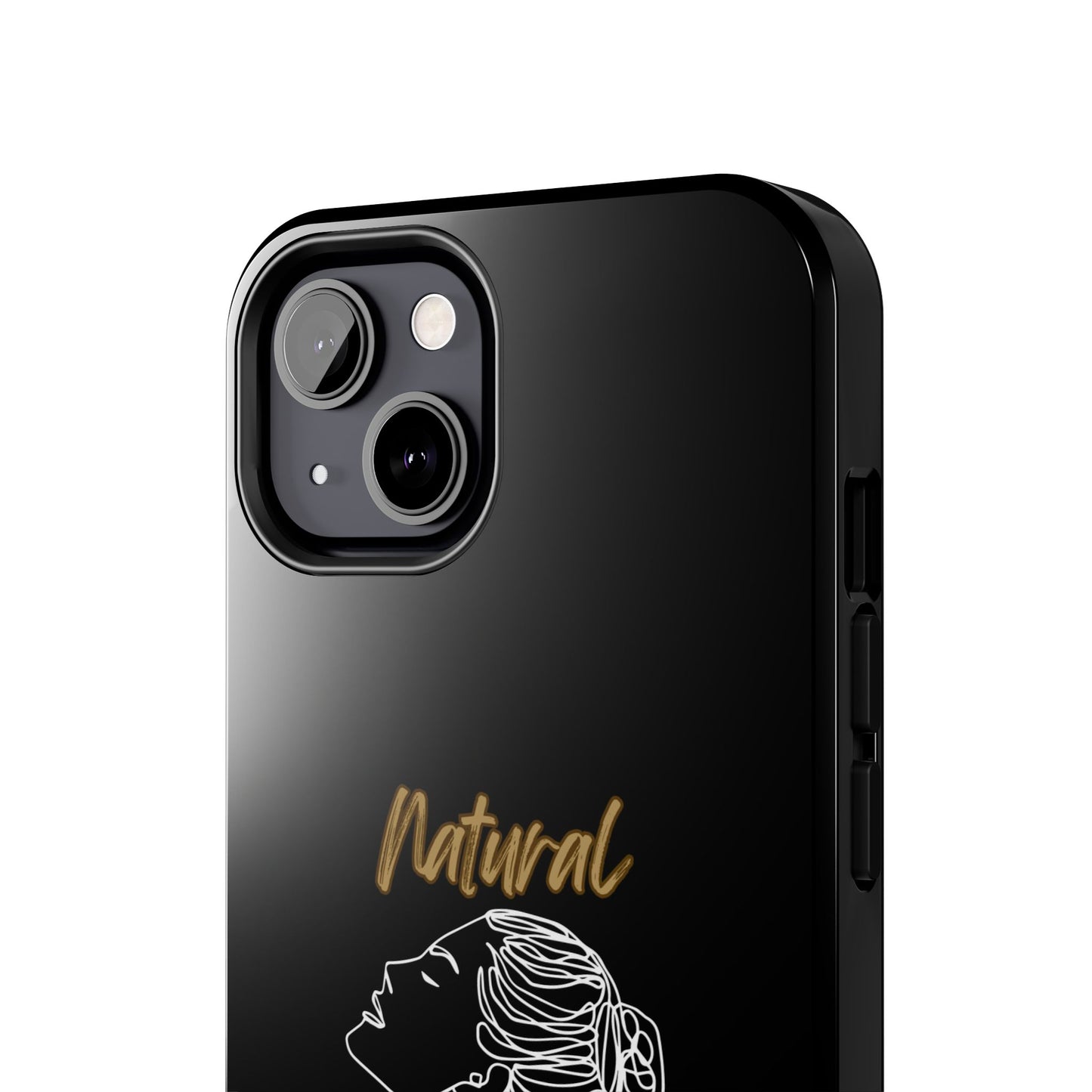 Natural Woman Wet Bun (WL) Tough Phone Cases BLACK