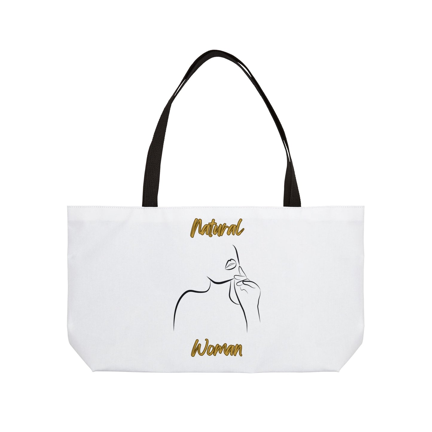Natural Woman Chin Up (BL) Weekender Tote Bag WHITE