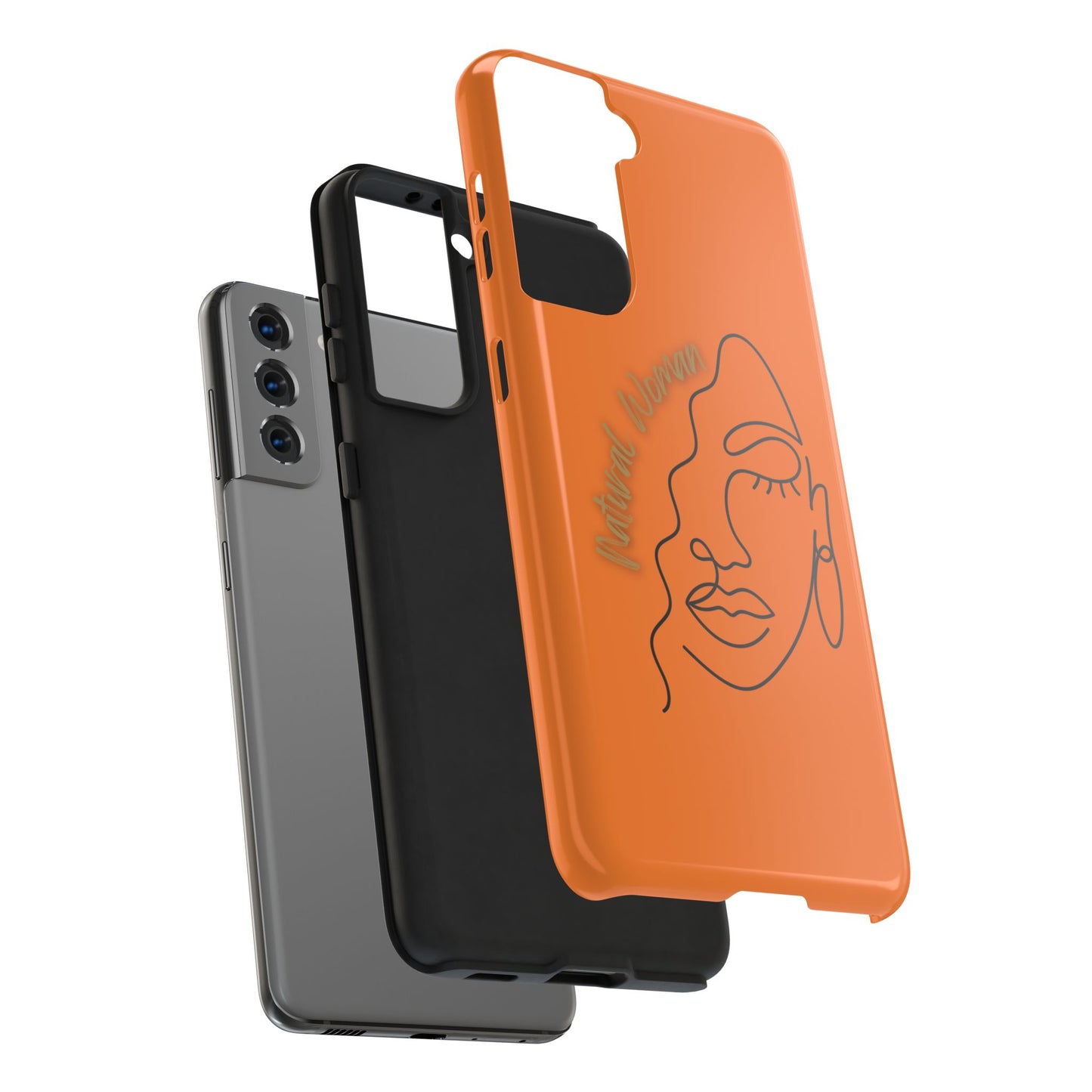Natural Woman Half Face (BL)Tough Phone Case CRUSTA