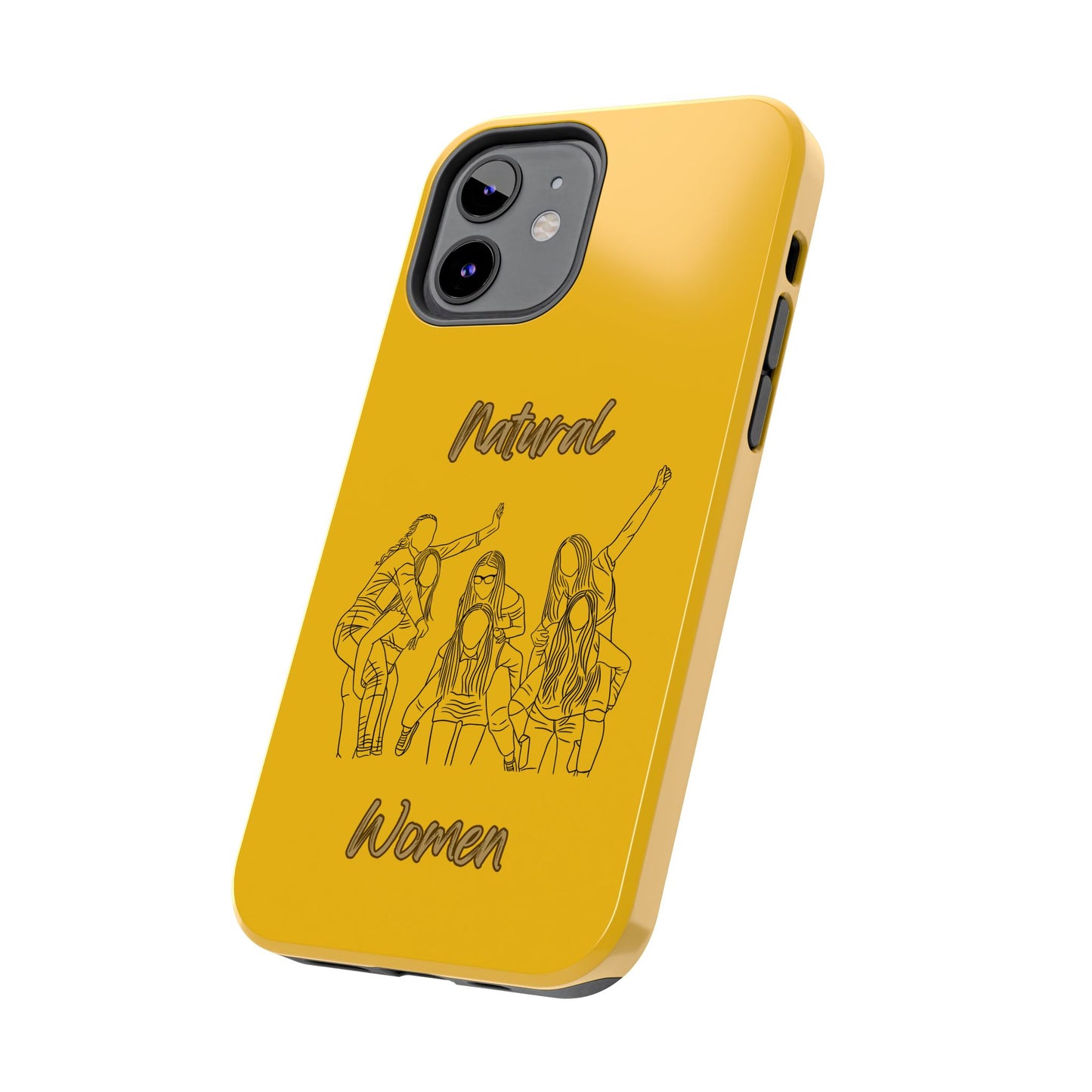 Natural Woman Piggy Back (BL)Tough Phone Cases YELLOW