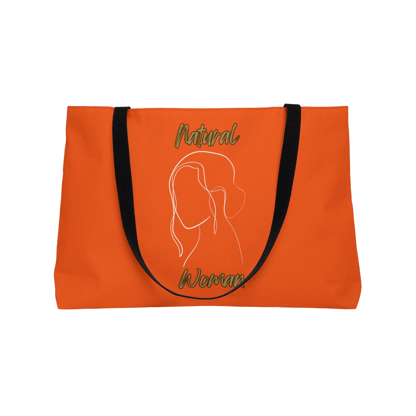 Natural Woman Hanging Hair (WL) Weekender Tote Bag ORANGE