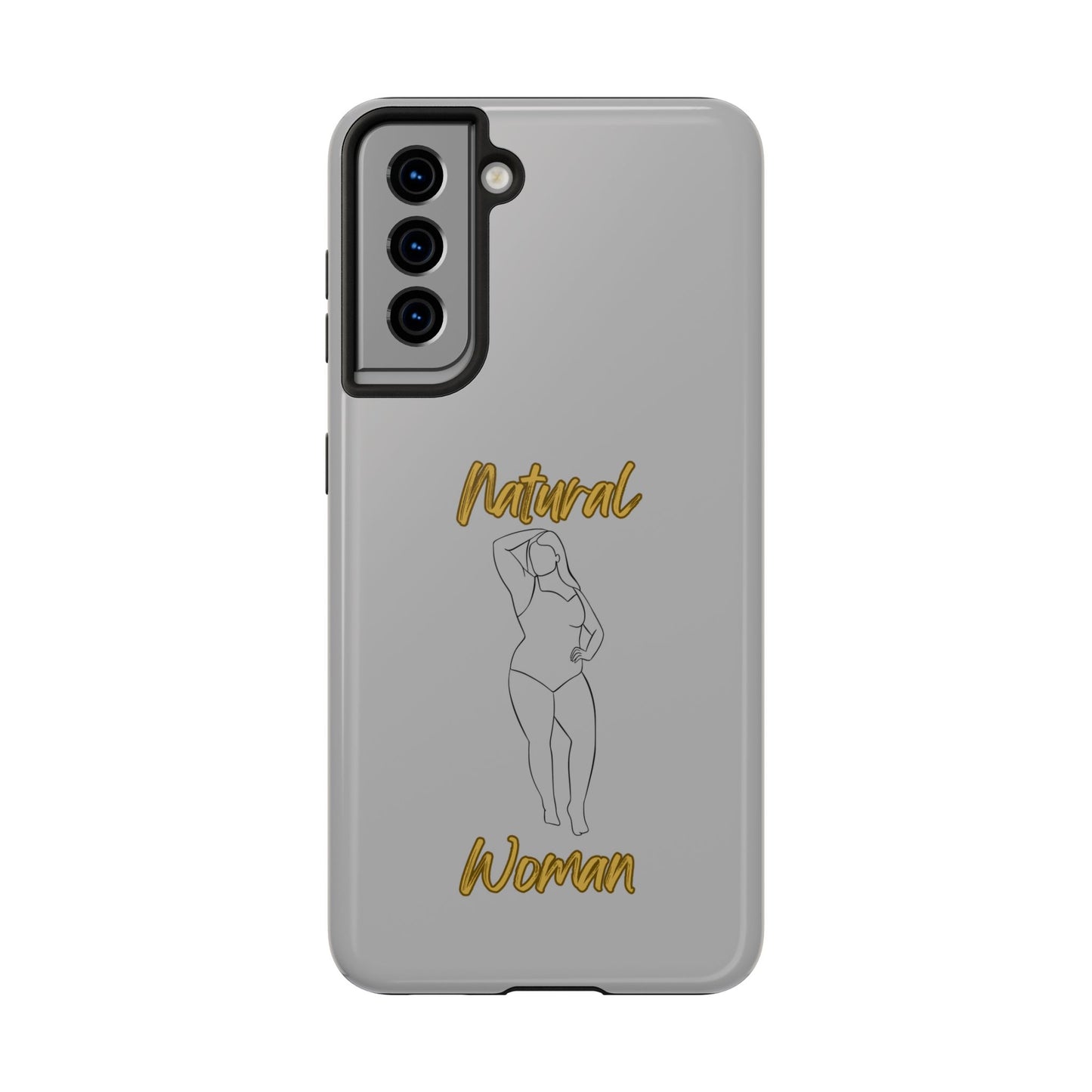 Natural Woman Looking Good (BL)Tough Phone Cases LIGHT GREY