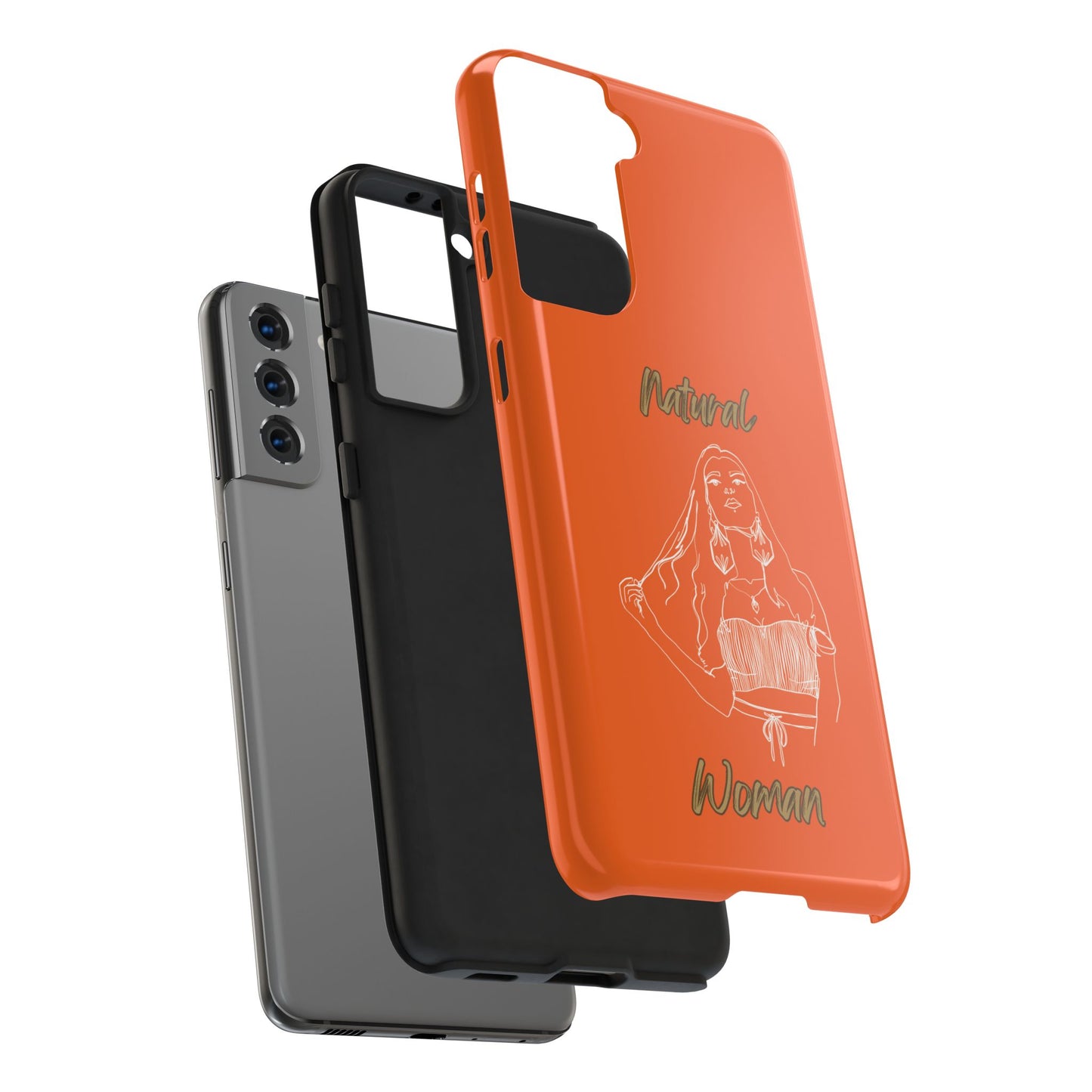Natural Woman Thinking (WL)Tough Phone Cases ORANGE