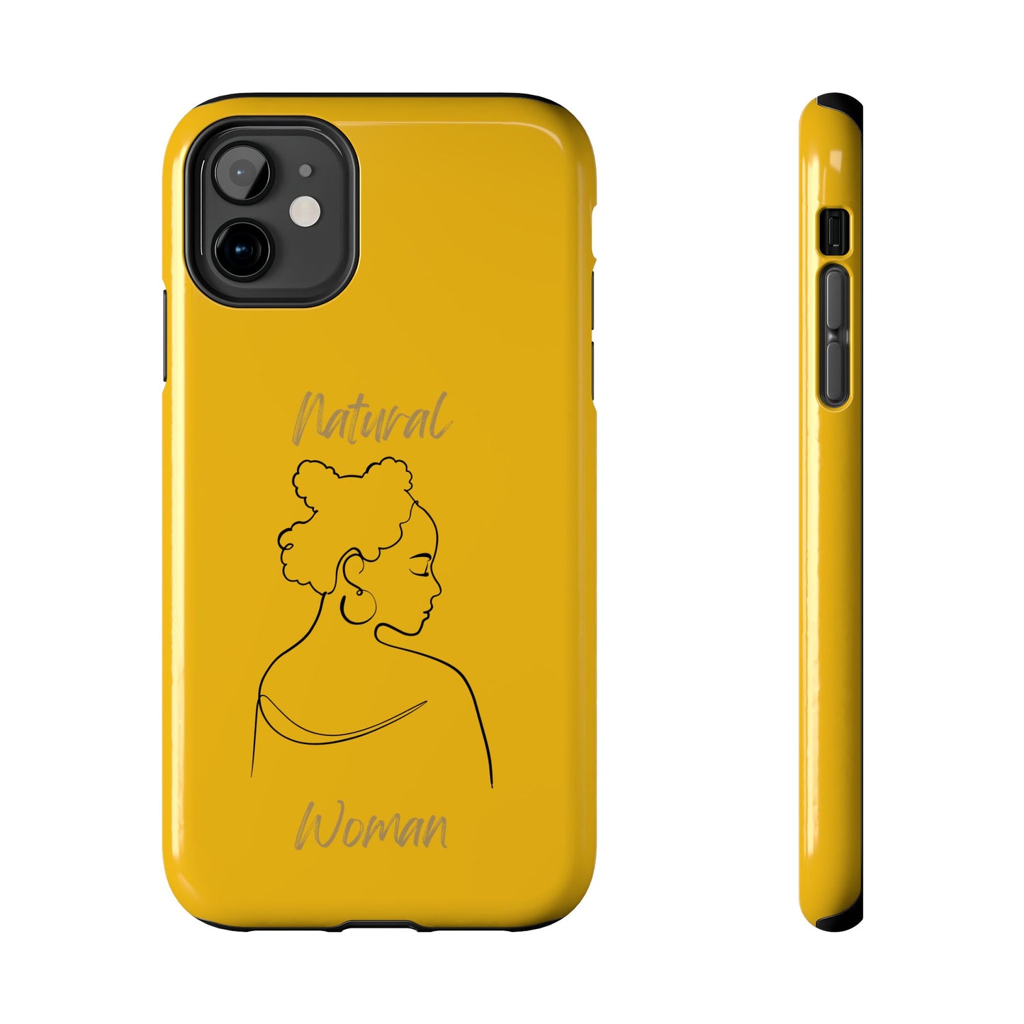 Natural Woman Twists (BL) Tough Phone Cases YELLOW