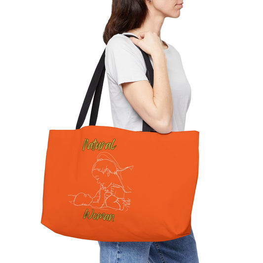 Natural Woman New Life (WL) Weekender Tote Bag ORANGE