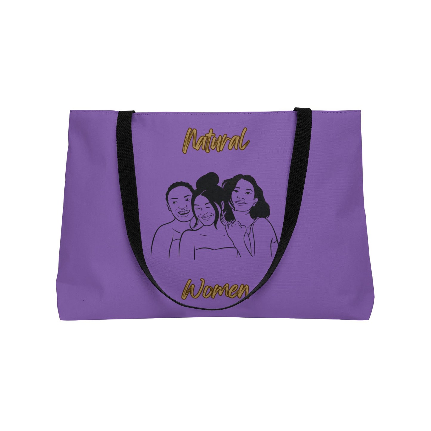 Natural Women Laughing Friends (BL) Weekender Tote Bag LIGHT PURPLE