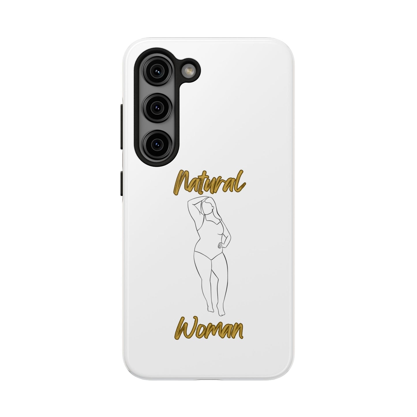 Natural Woman Looking Good (BL)Tough Phone Cases WHITE