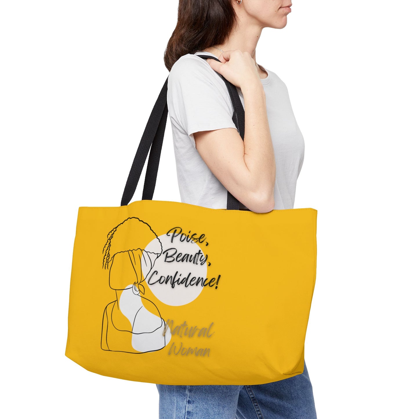 Natural Woman Puff (BL) Weekender Tote Bag YELLOW