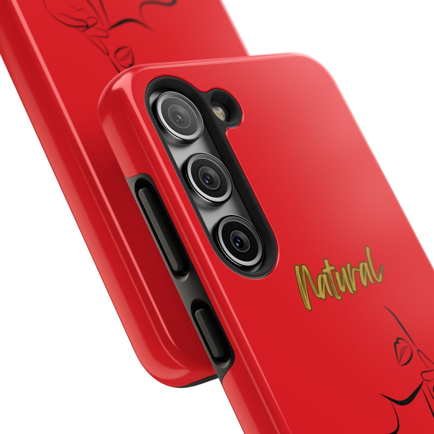 Natural Woman Chin Up (BL)Tough Phone Cases RED