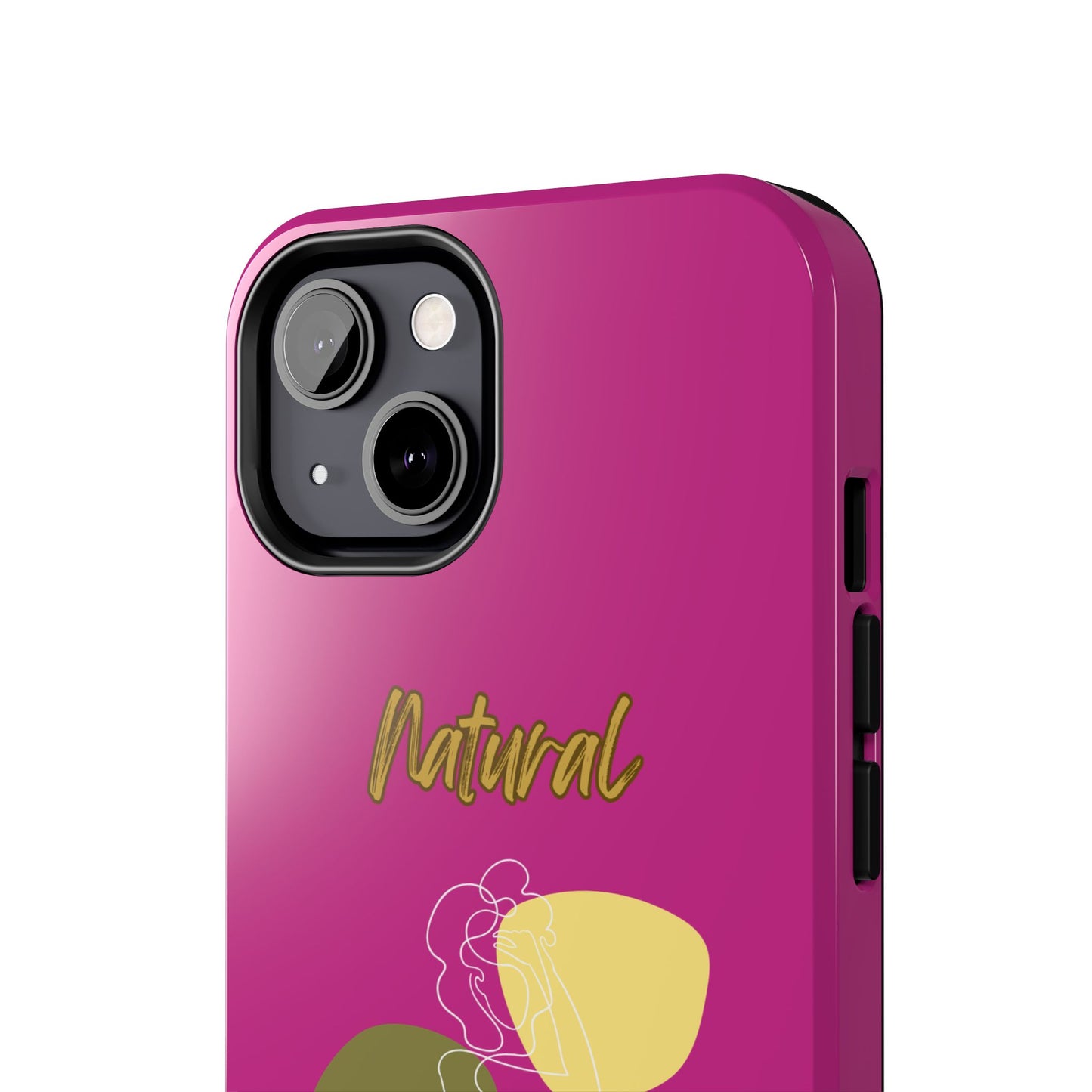 Natural Woman Colorful Pose (WL)Tough Phone Cases PINK