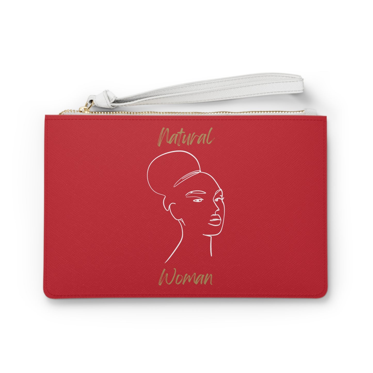 Natural Woman Hair Up (WL) Clutch Bag DARK RED