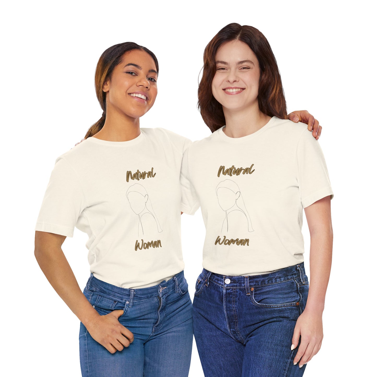 Natural Woman Tilted Look (BL) Short Sleeve T-Shirt