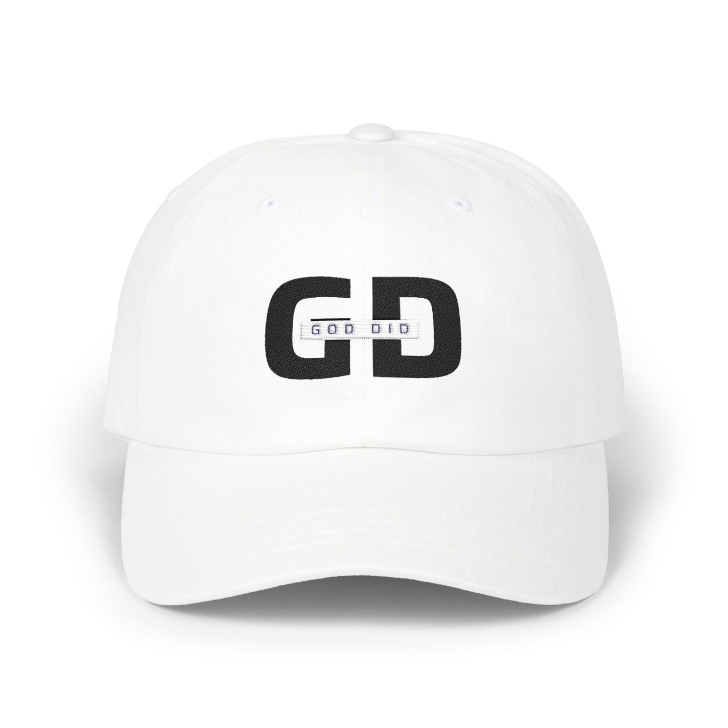 "GOD DID" (BL) Custom Embroidered Casual Cap