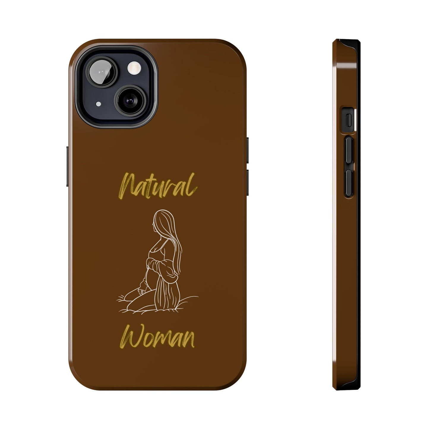 Natural Woman Expecting (WL)Tough Phone Cases BROWN