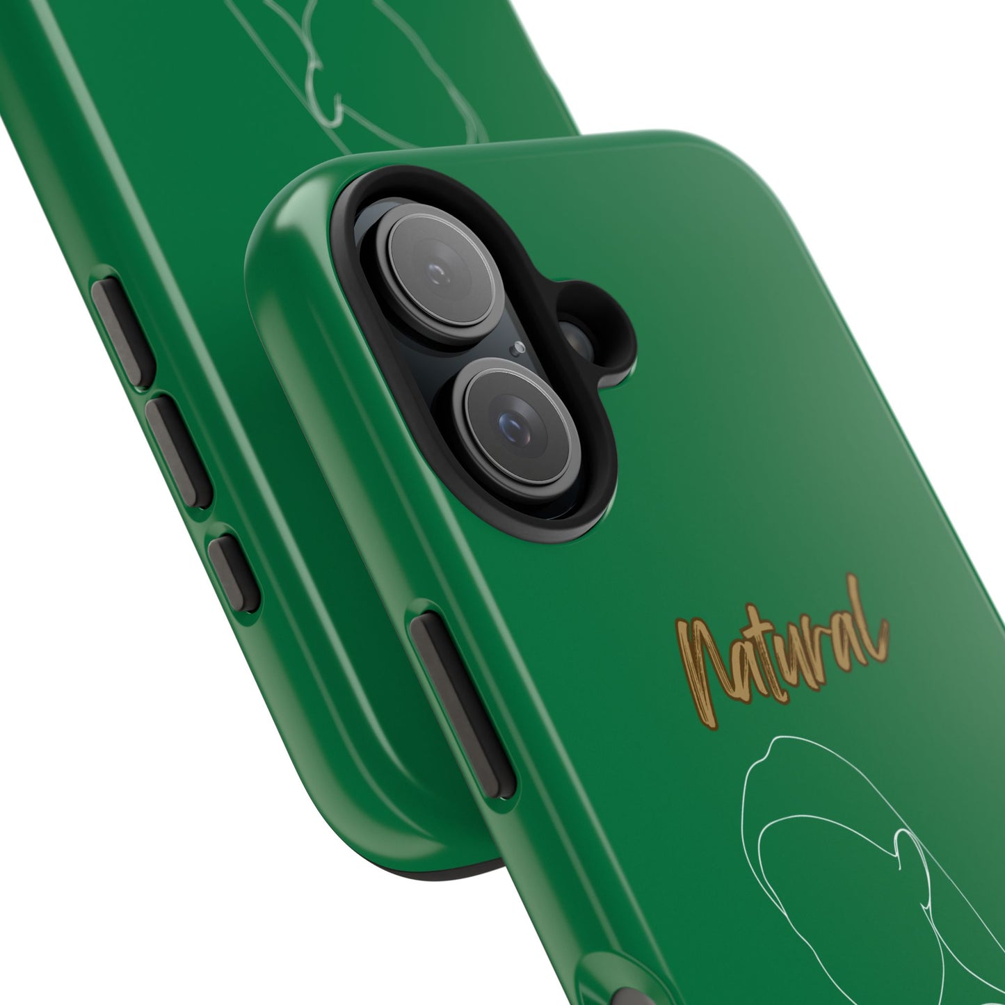Natural Woman Tilted Look (WL) Tough Phone Cases DARK GREEN