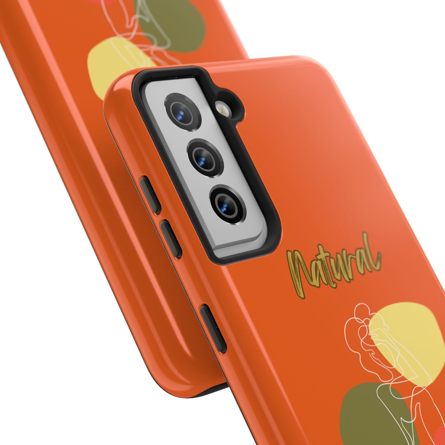 Natural Woman Colorful Pose (WL)Tough Phone Cases ORANGE