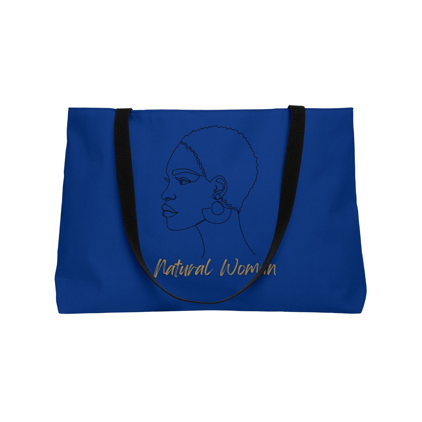 Natural Woman Finger Wave (BL) Weekender Tote Bag DARK BLUE