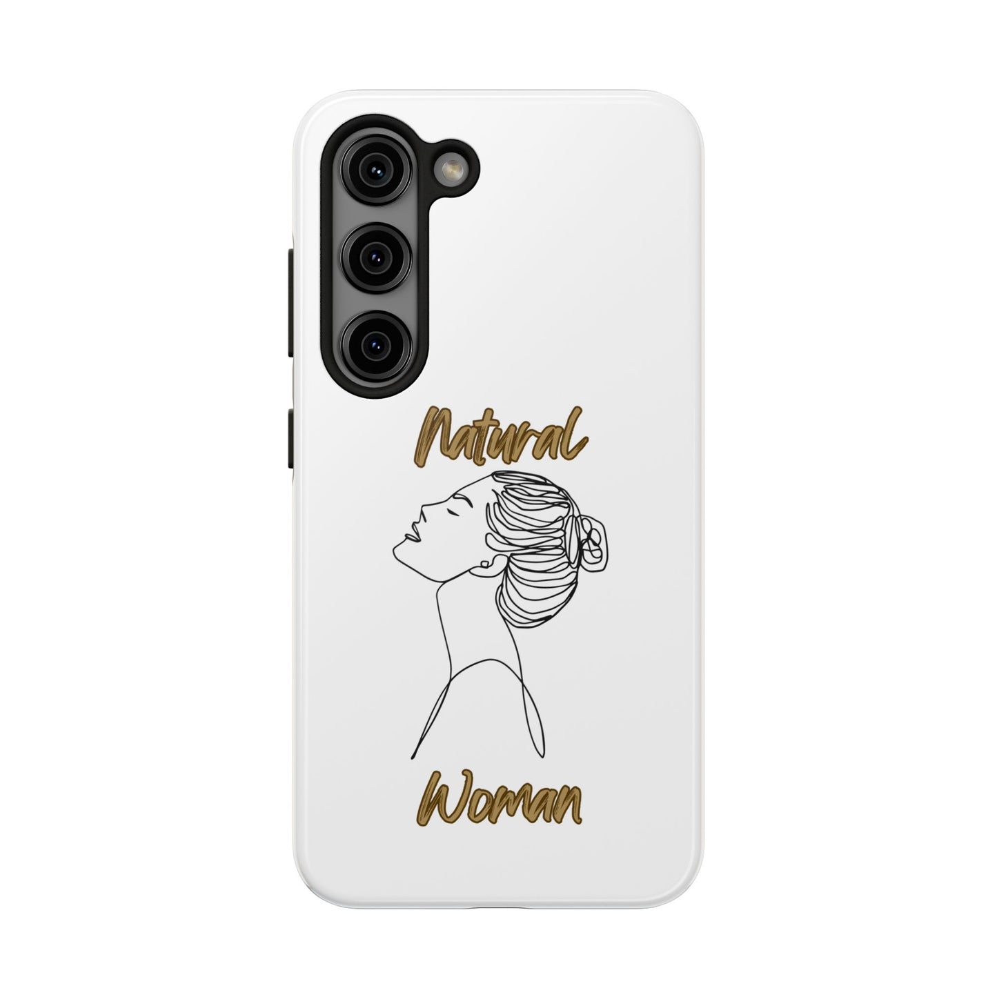 Natural Woman Wet Bun (BL) Tough Phone Cases WHITE