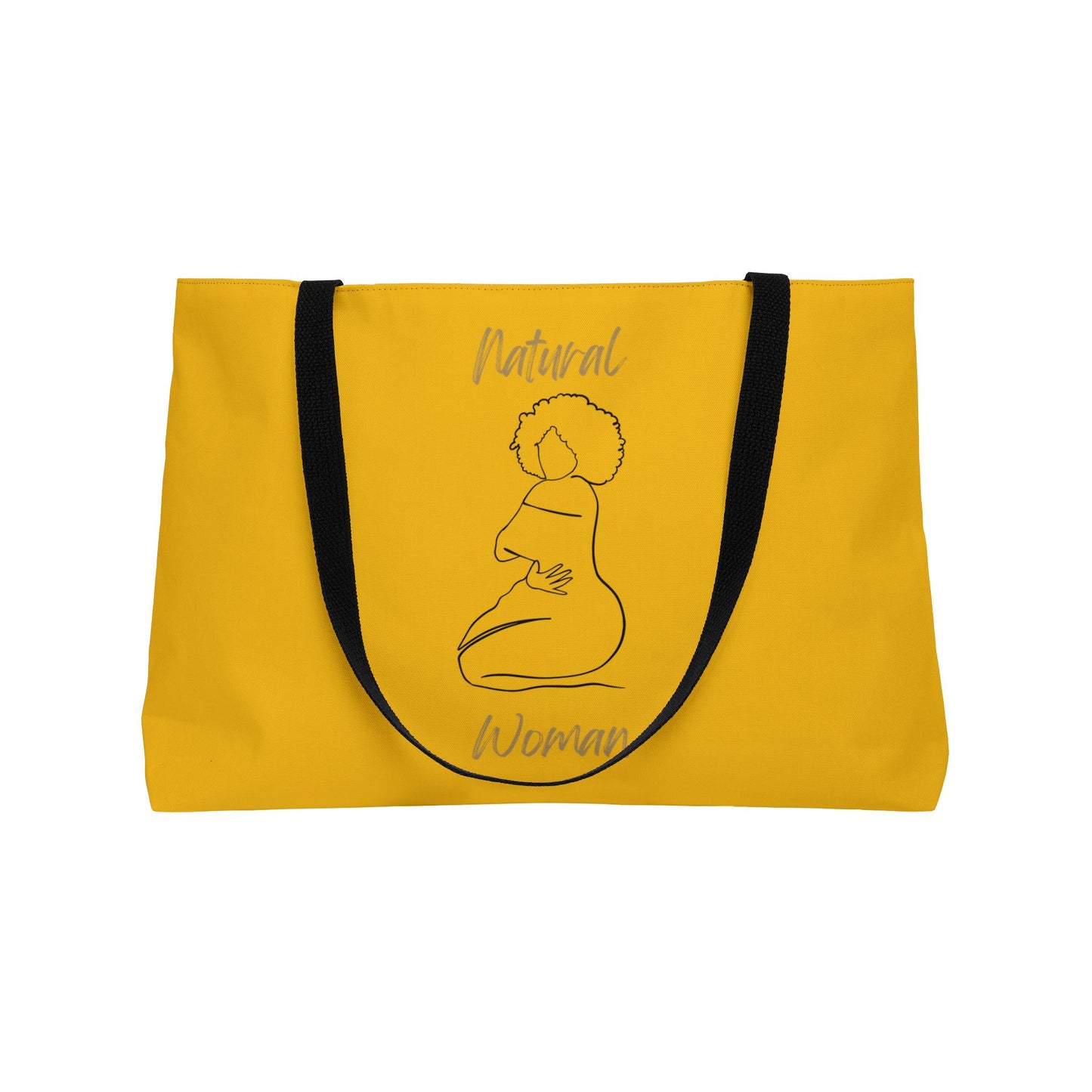 Natural Woman Hug (BL) Weekender Tote Bag YELLOW