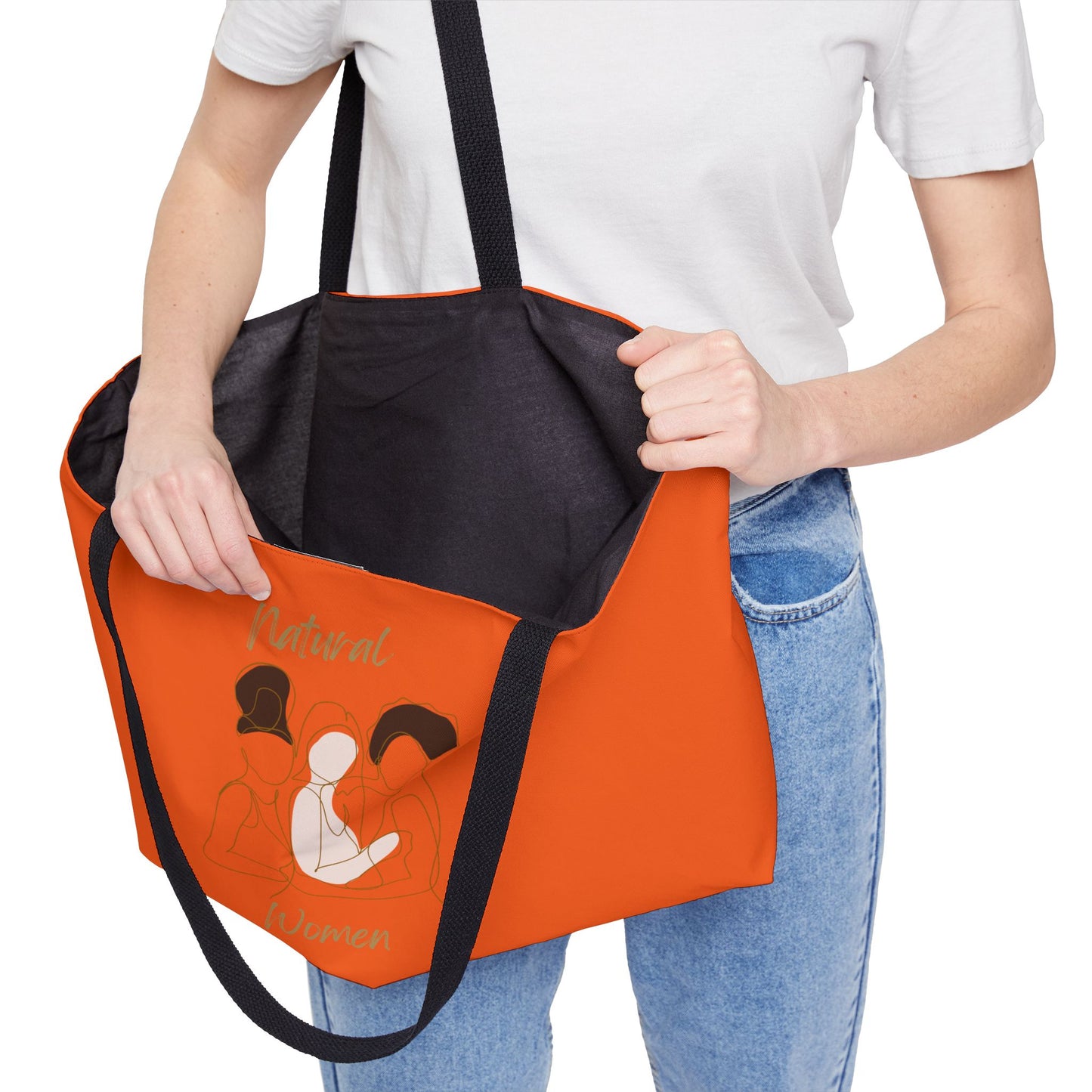 Natural Women Friends (BL) Weekender Tote Bag ORANGE