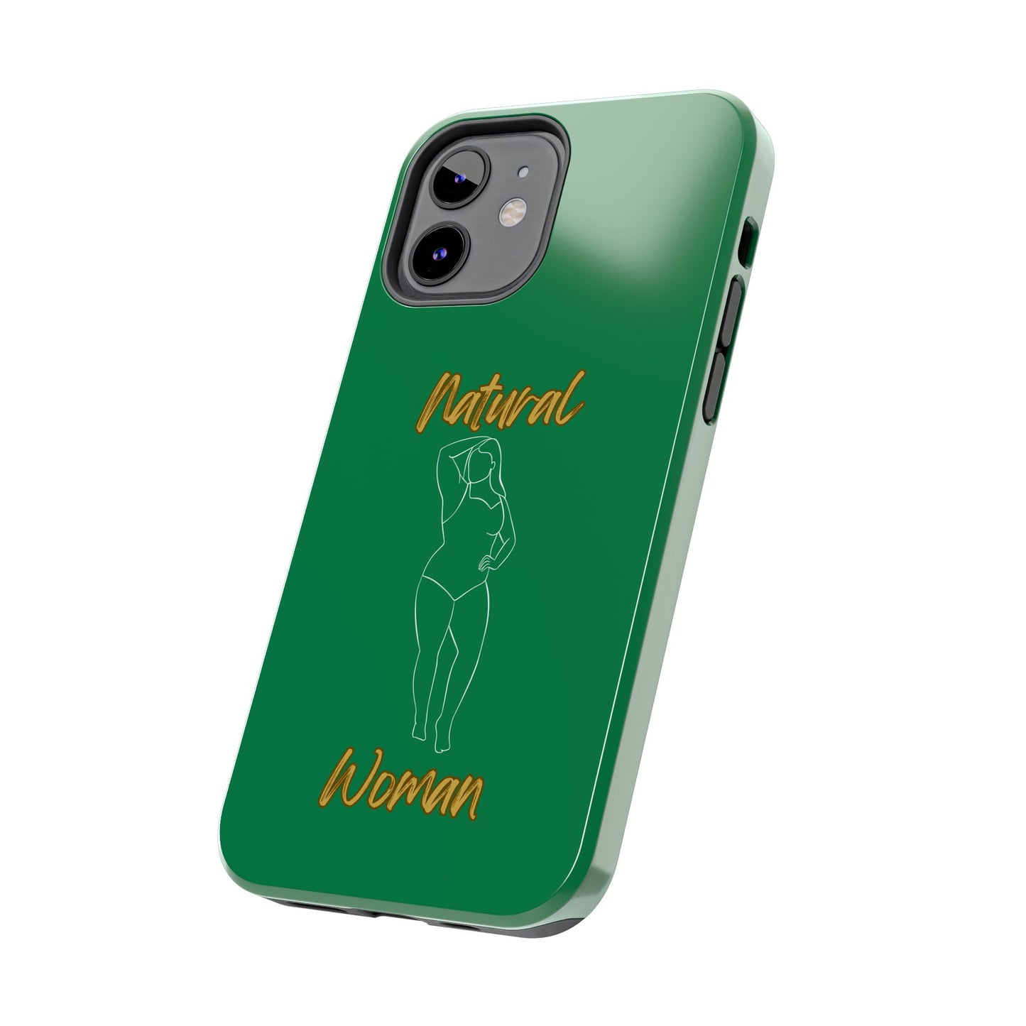Natural Woman Looking Good (WL)Tough Phone Cases DARK GREEN