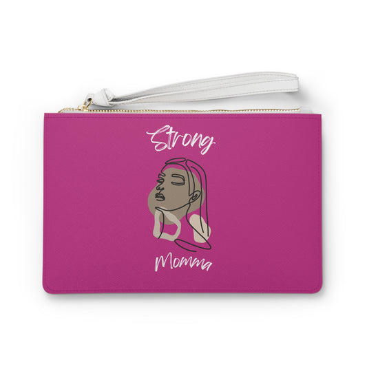 Strong Momma (WL) Clutch Bag PINK