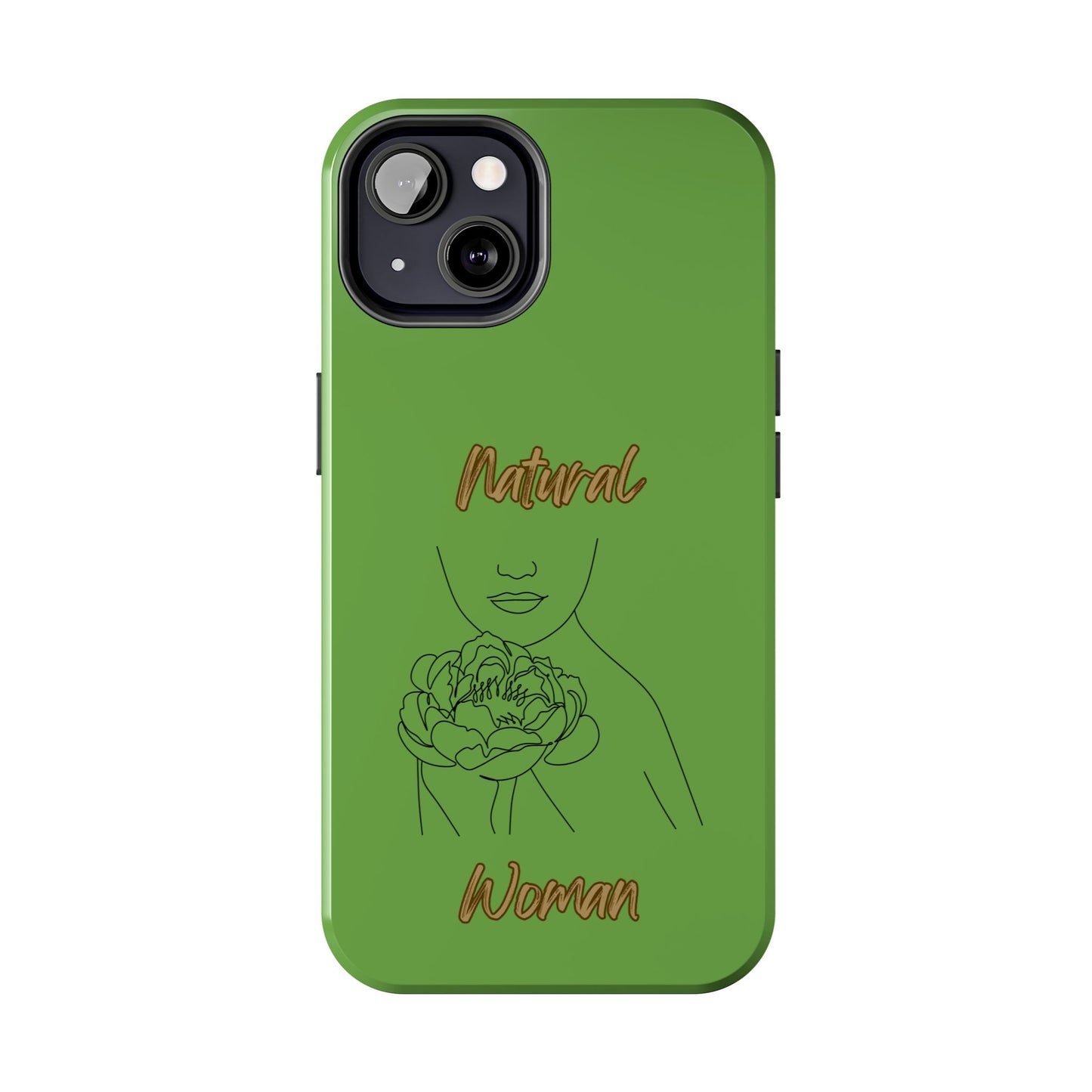 Natural Woman Kissed Flower (BL)Tough Phone Cases GREEN