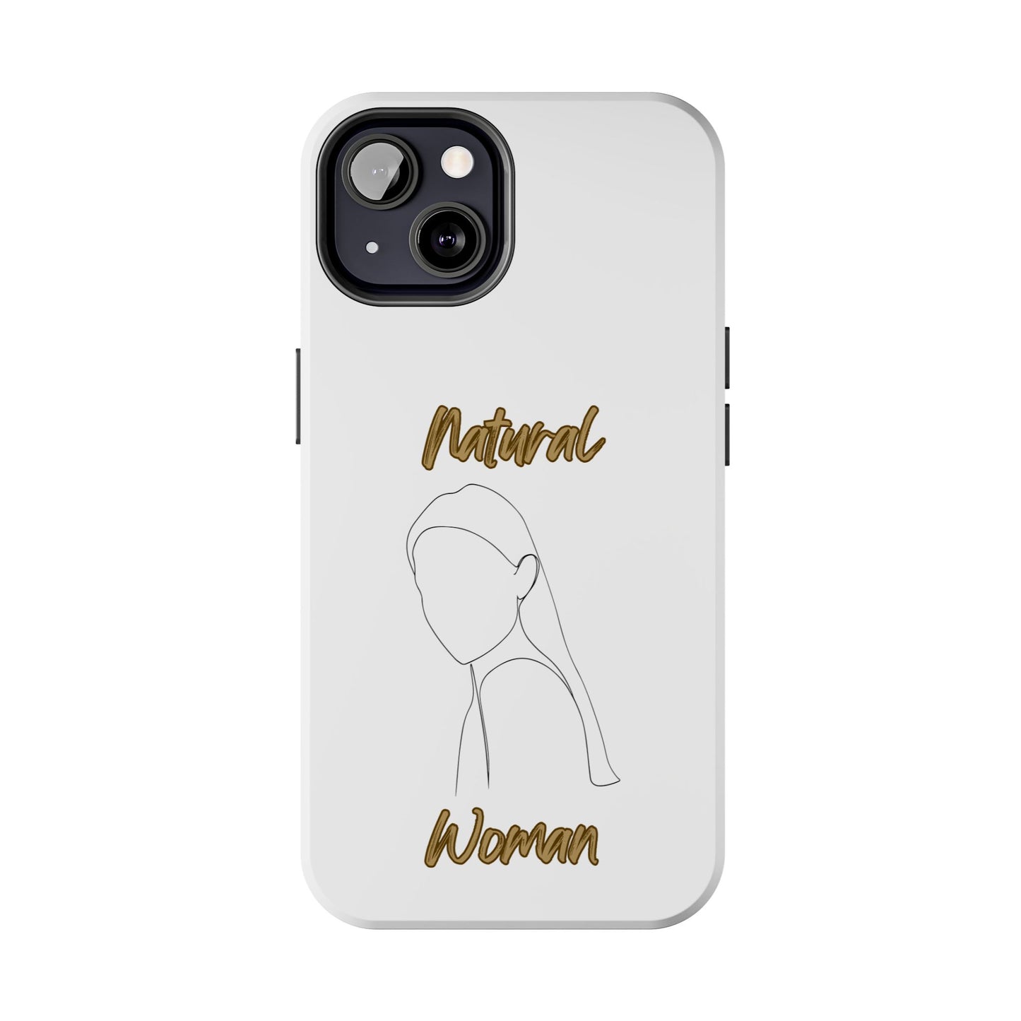 Natural Woman Tilted Look (BL) Tough Phone Cases WHITE