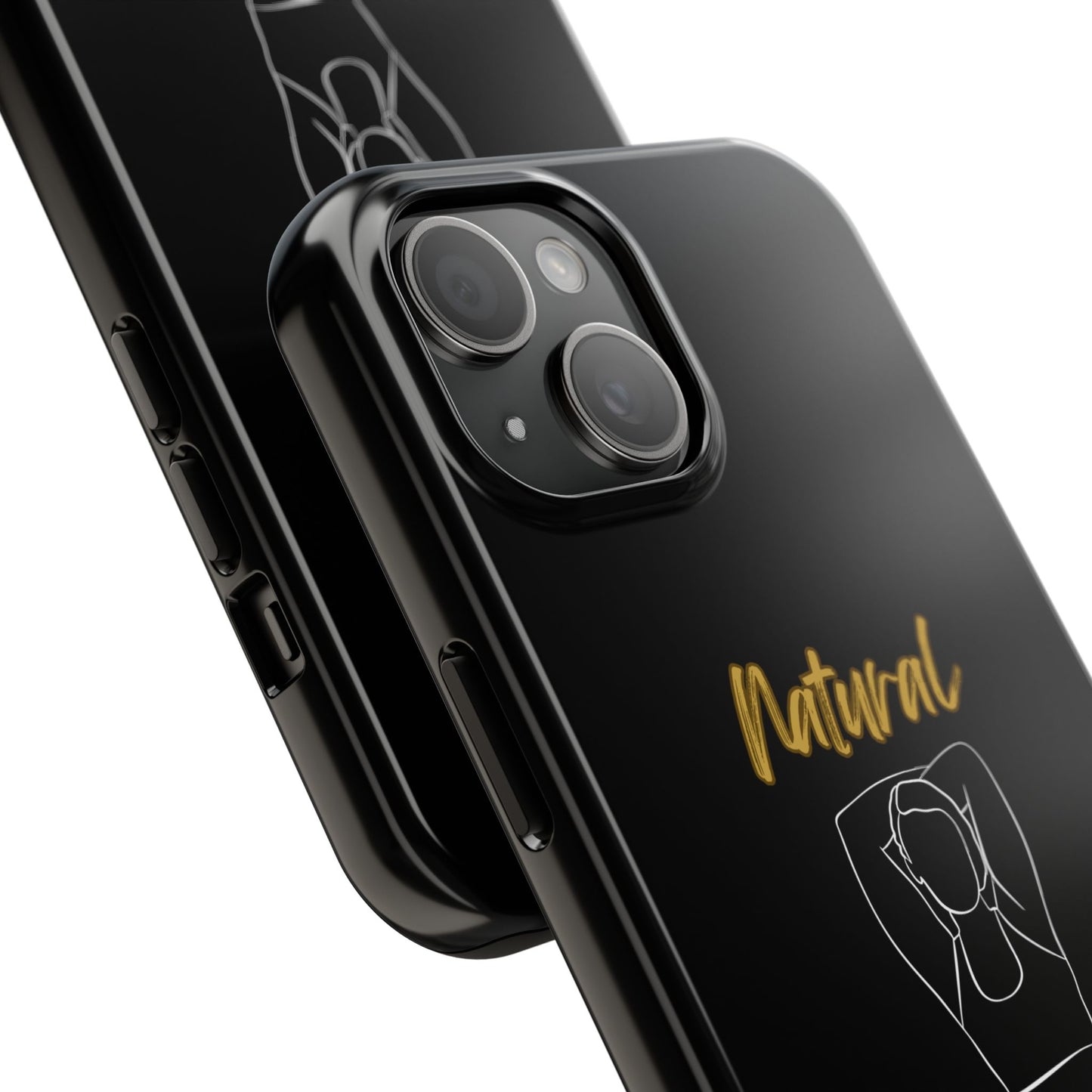 Natural Woman I Love Me (WL)Tough Phone Cases BLACK