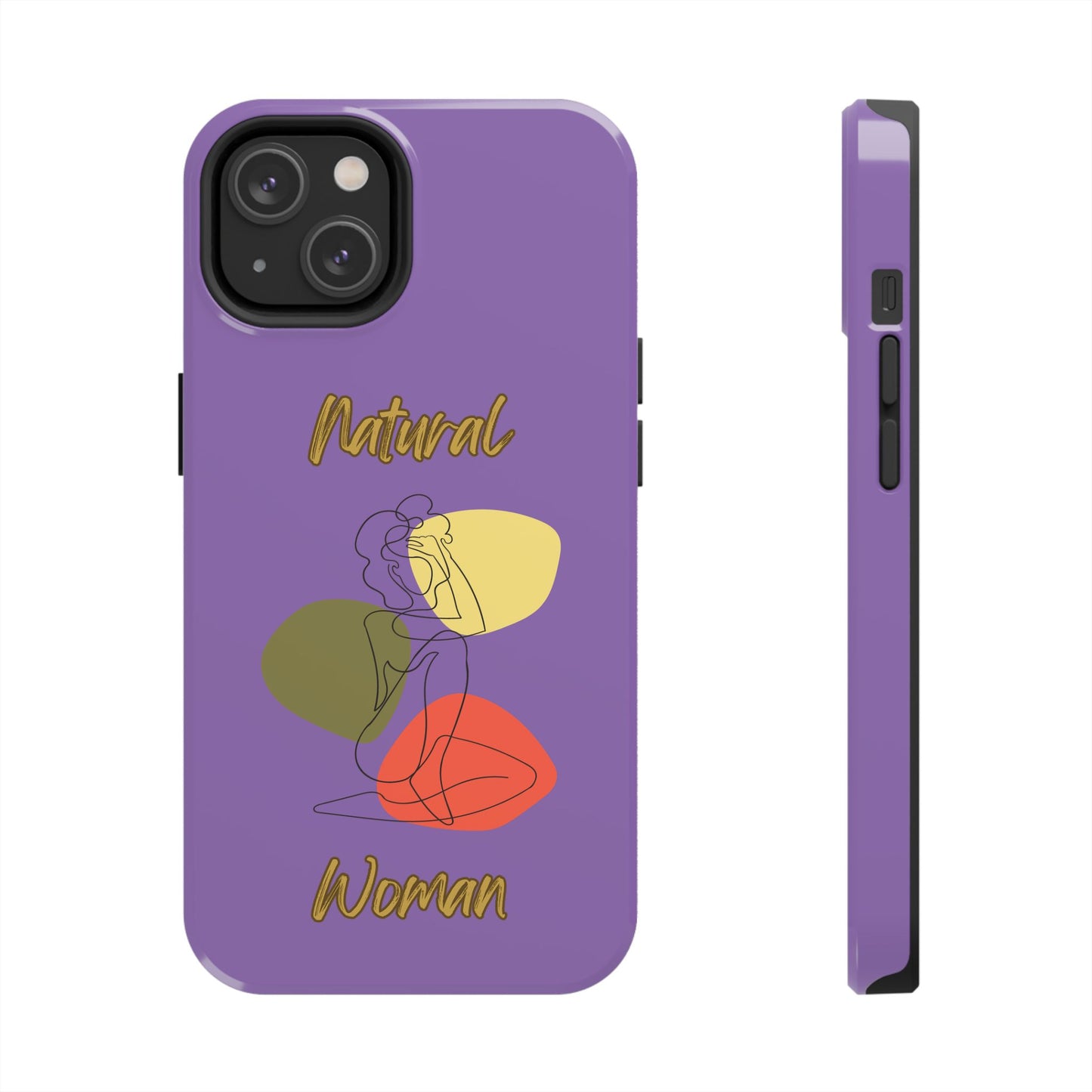 Natural Woman Colorful Pose (BL)Tough Phone Cases LIGHT PURPLE