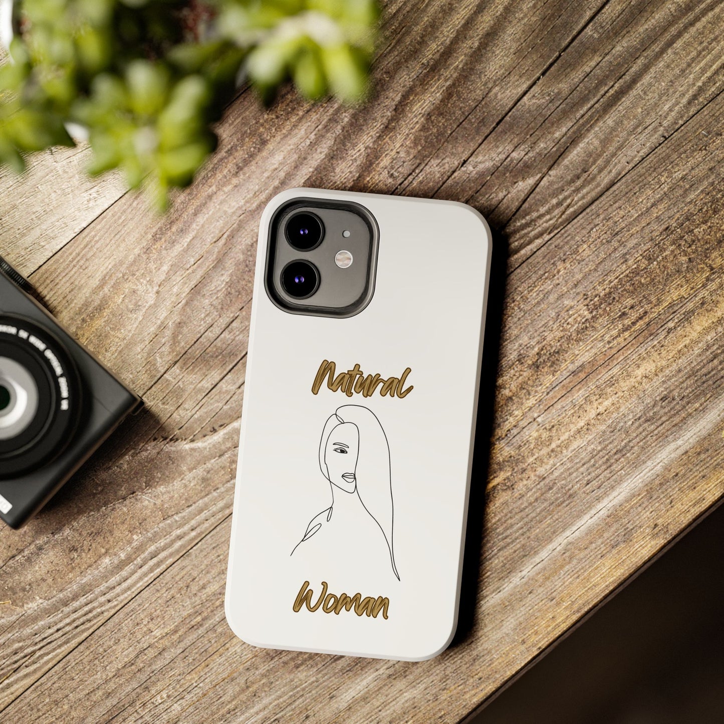 Natural Woman Covered Eye (BL)Tough Phone Cases WHITE