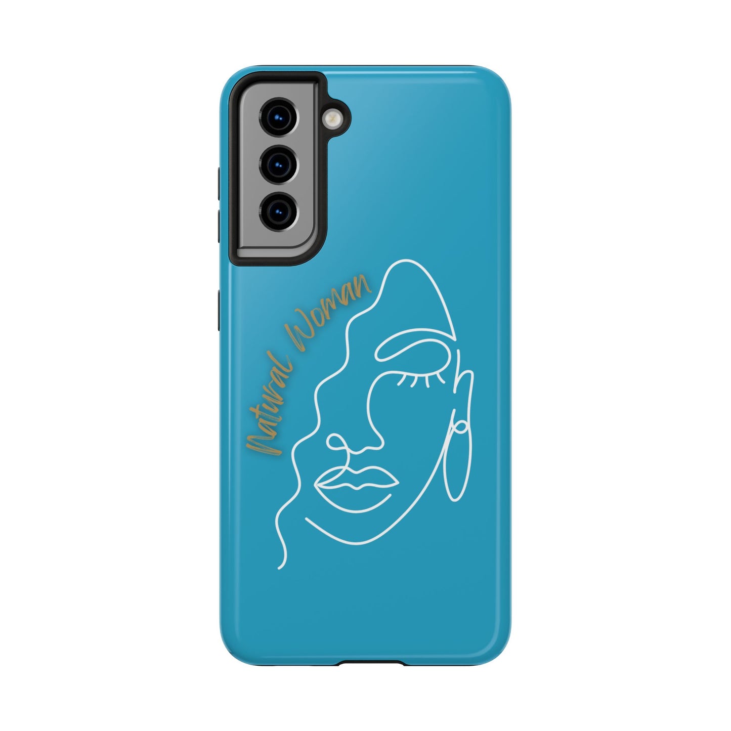 Natural Woman Half Face (WL)Tough Phone Case TURQUOISE