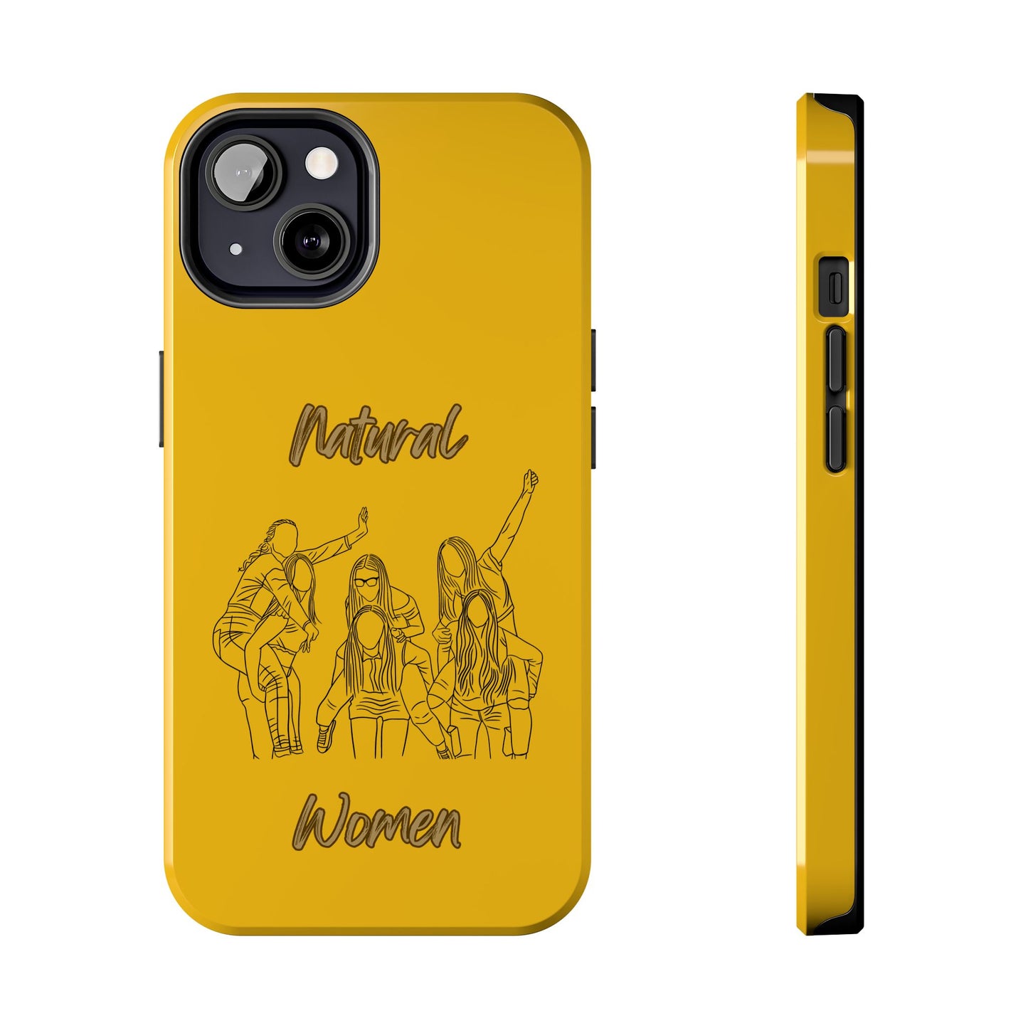 Natural Woman Piggy Back (BL)Tough Phone Cases YELLOW