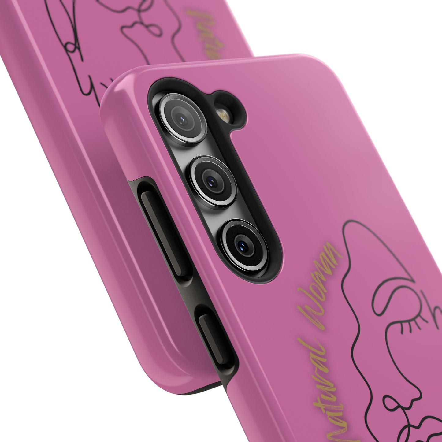 Natural Woman Half Face (BL)Tough Phone Case LIGHT PINK
