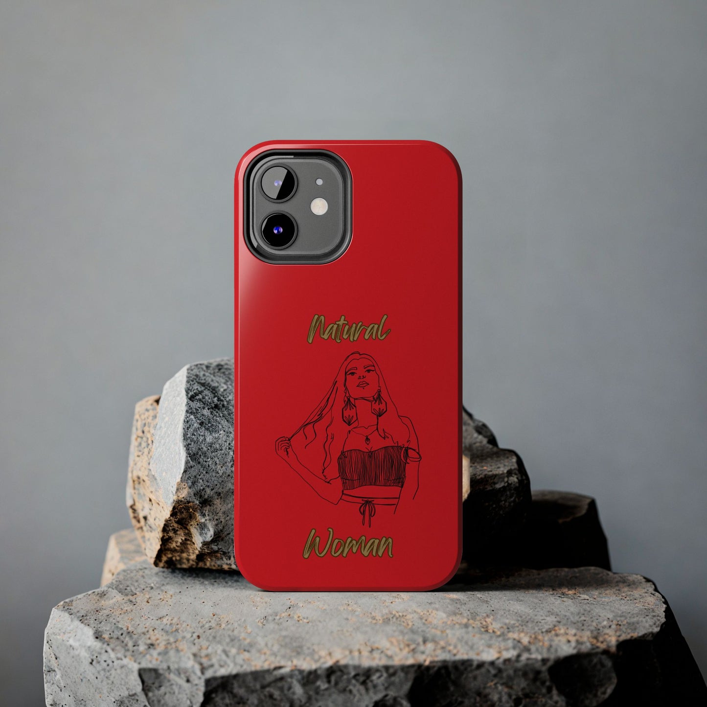 Natural Woman Thinking (BL)Tough Phone Cases RED