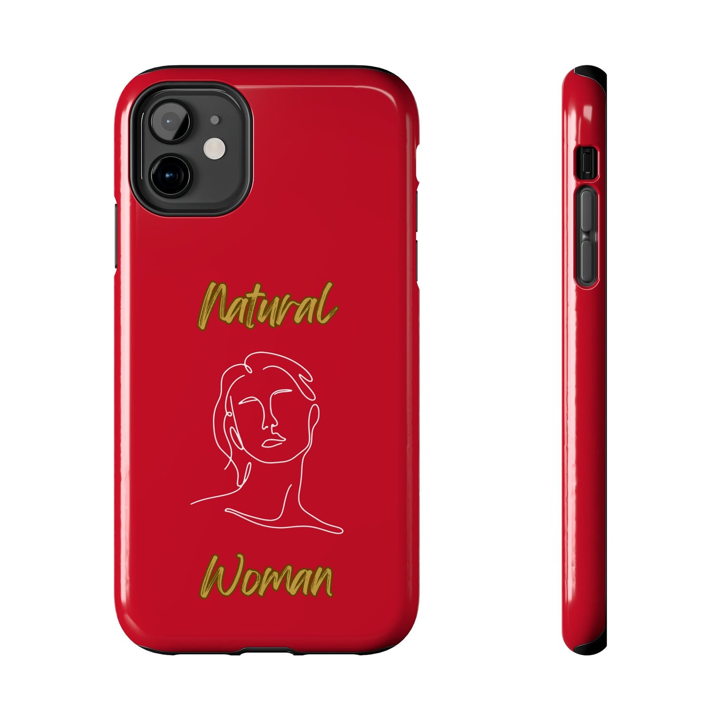 Natural Woman Hello (WL)Tough Phone Cases DARK RED