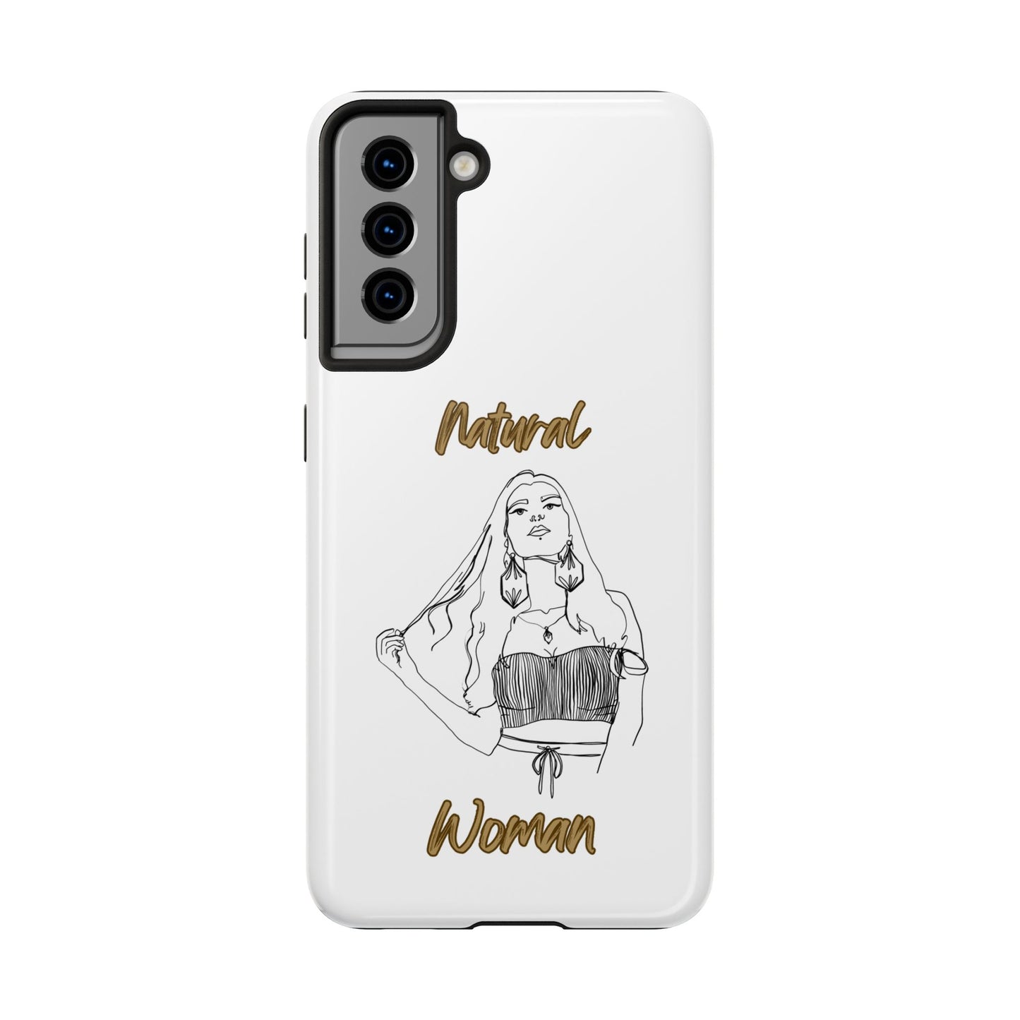 Natural Woman Thinking (BL)Tough Phone Cases WHITE
