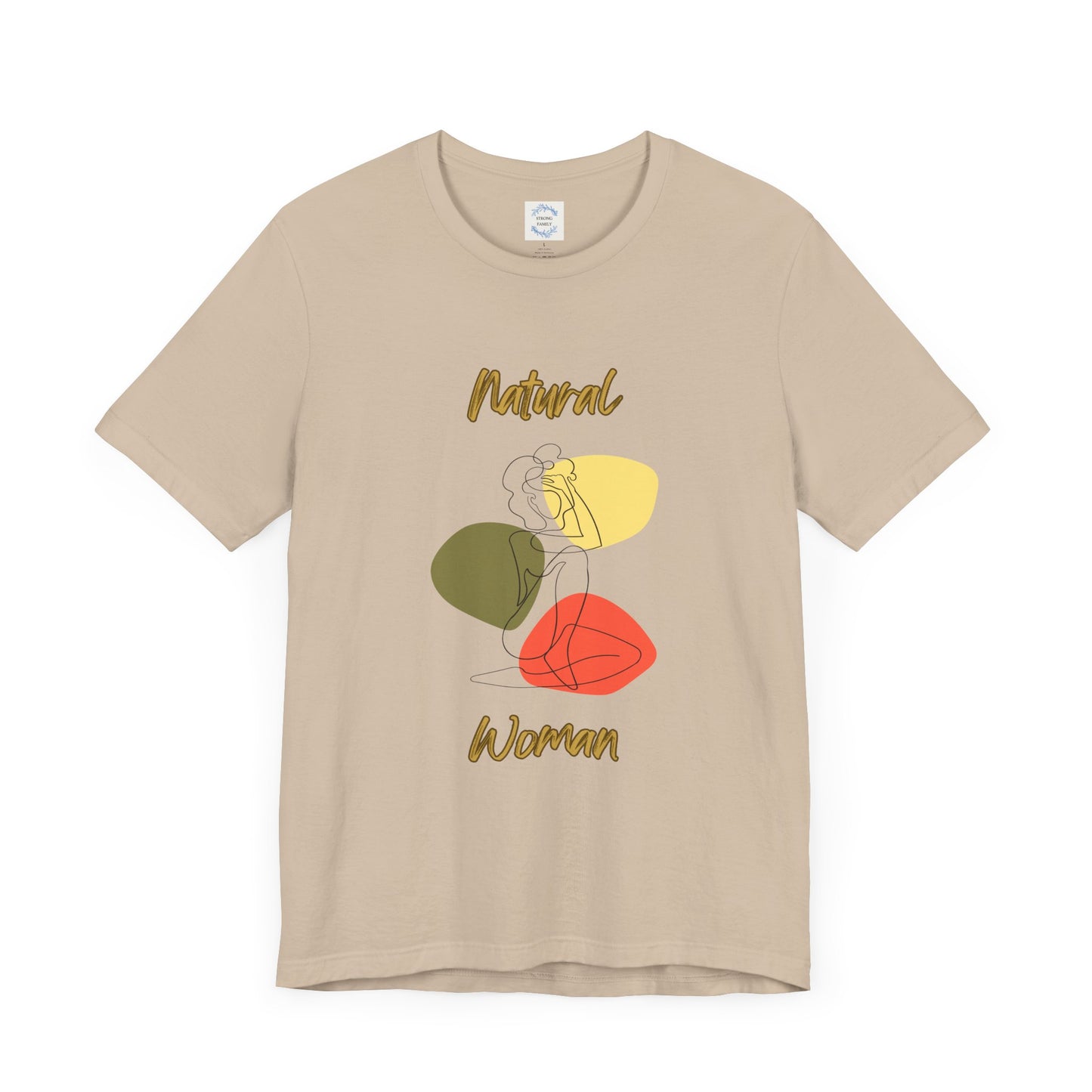 Natural Woman Colorful Pose (BL) Short Sleeve T-Shirt